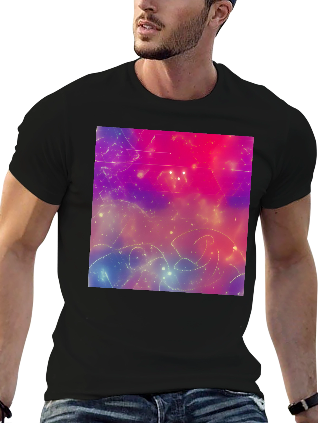 Cosmic Dreams T-Shirt - Abstract Space Art Tee