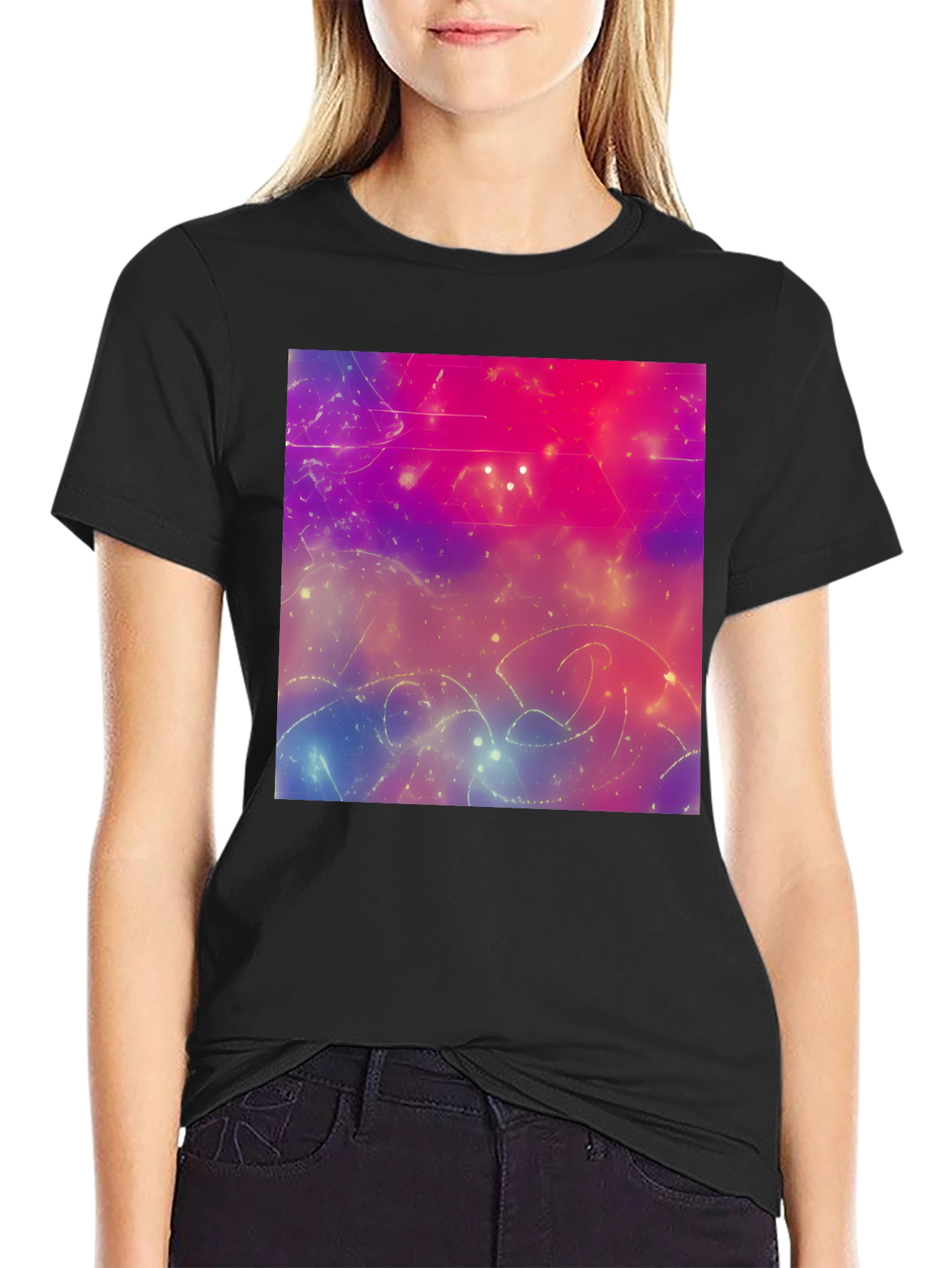 Cosmic Dreams T-Shirt - Abstract Space Art Tee