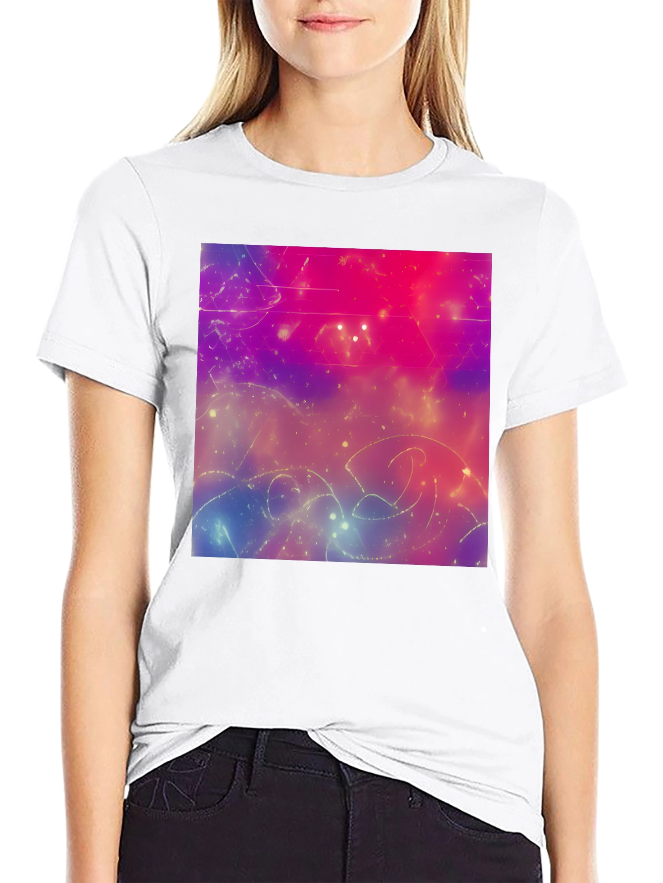 Cosmic Dreams T-Shirt - Abstract Space Art Tee