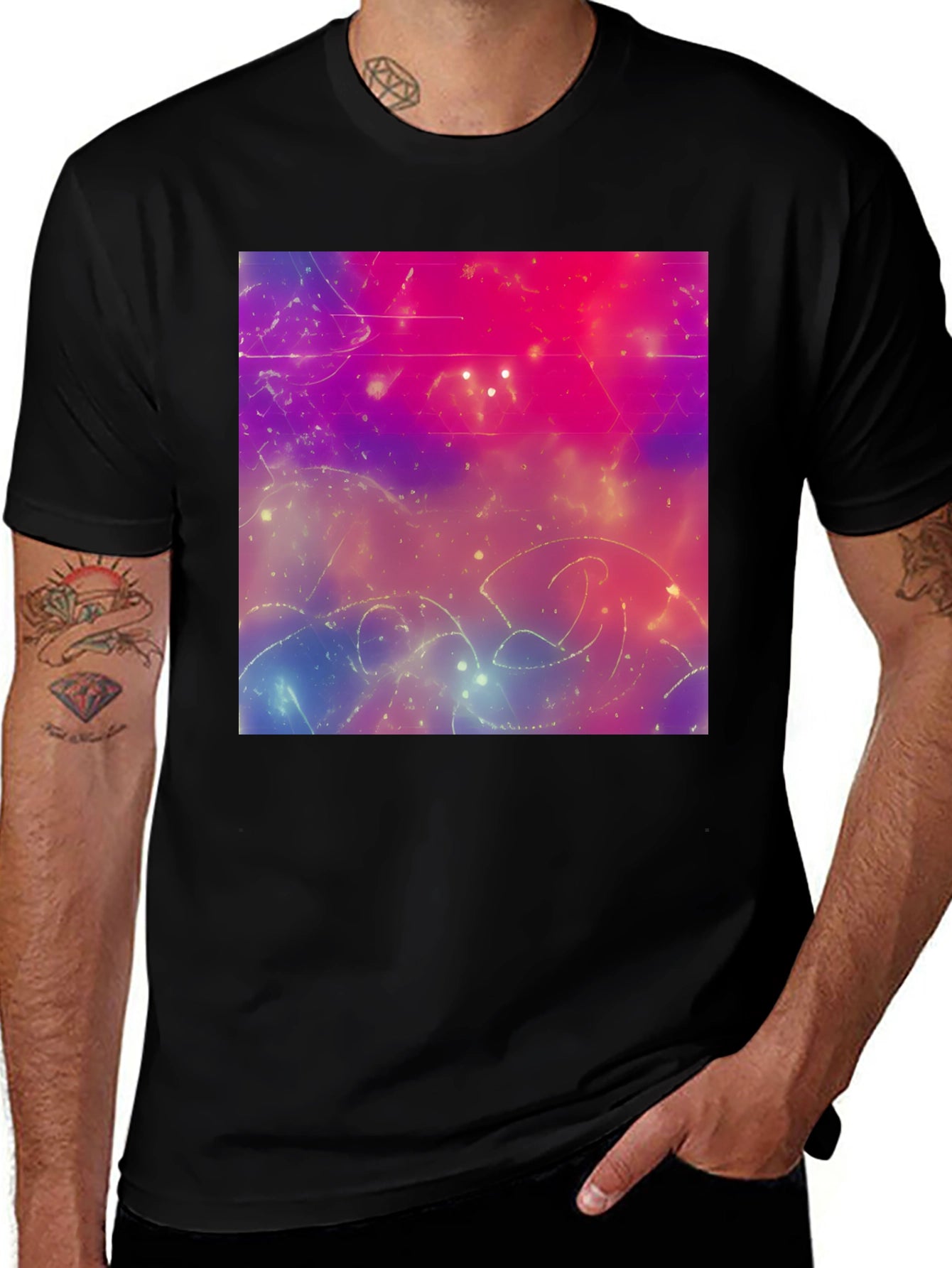Cosmic Dreams T-Shirt - Abstract Space Art Tee
