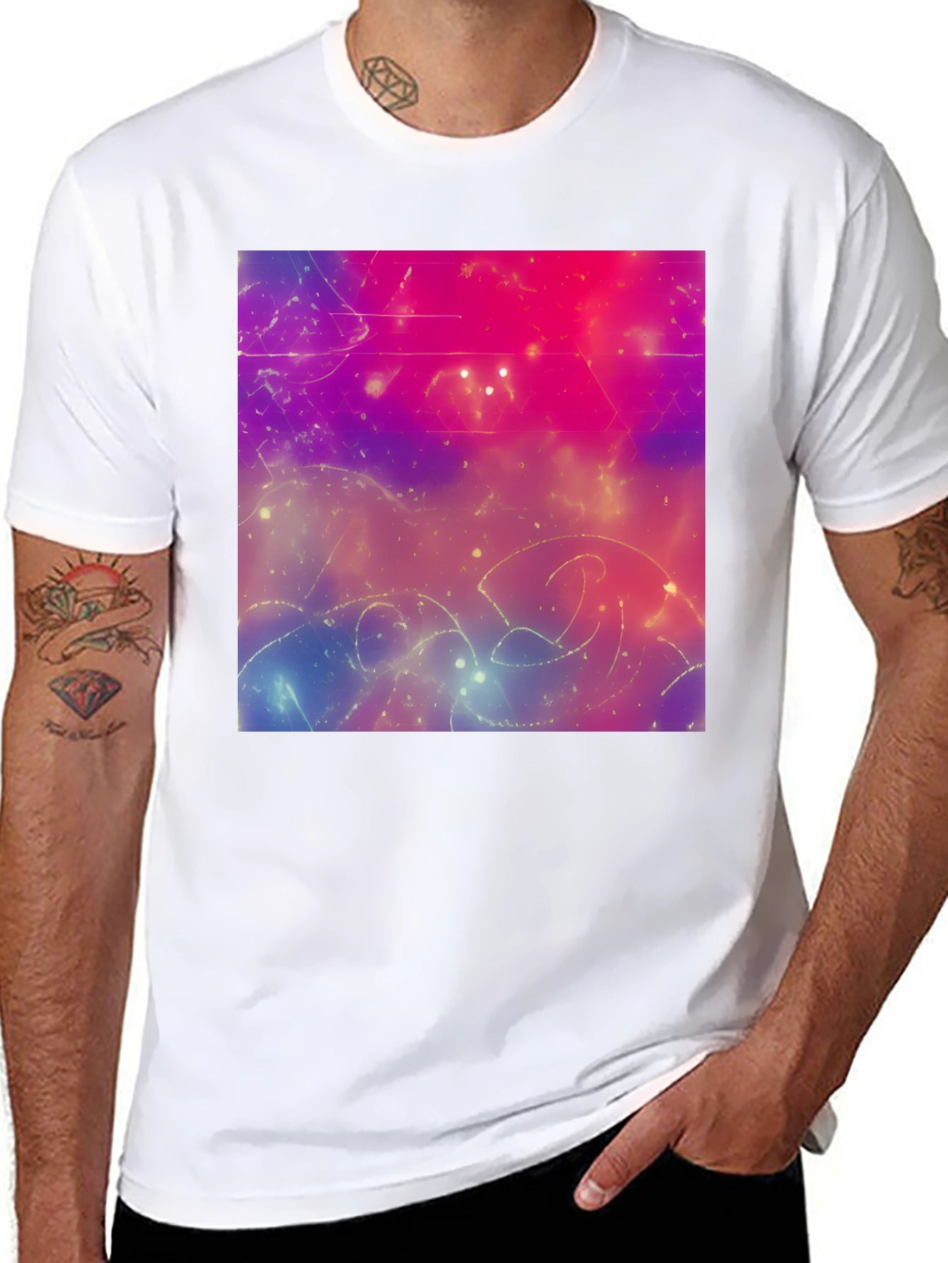 Cosmic Dreams T-Shirt - Abstract Space Art Tee
