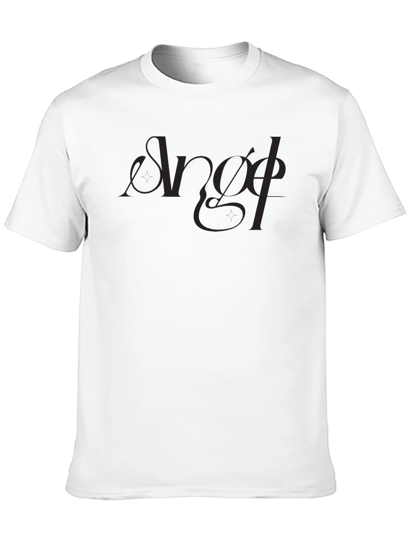 Angel Script Black T-Shirt
