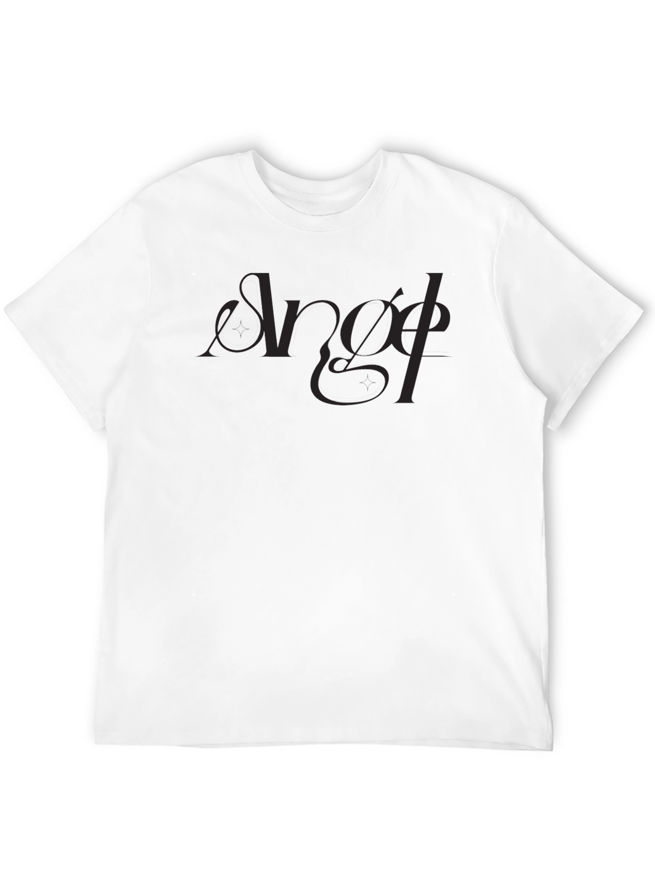 Angel Script Black T-Shirt