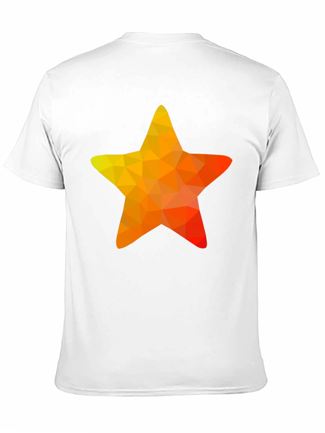 Geometric Star Graphic Tee - Casual Black T-Shirt