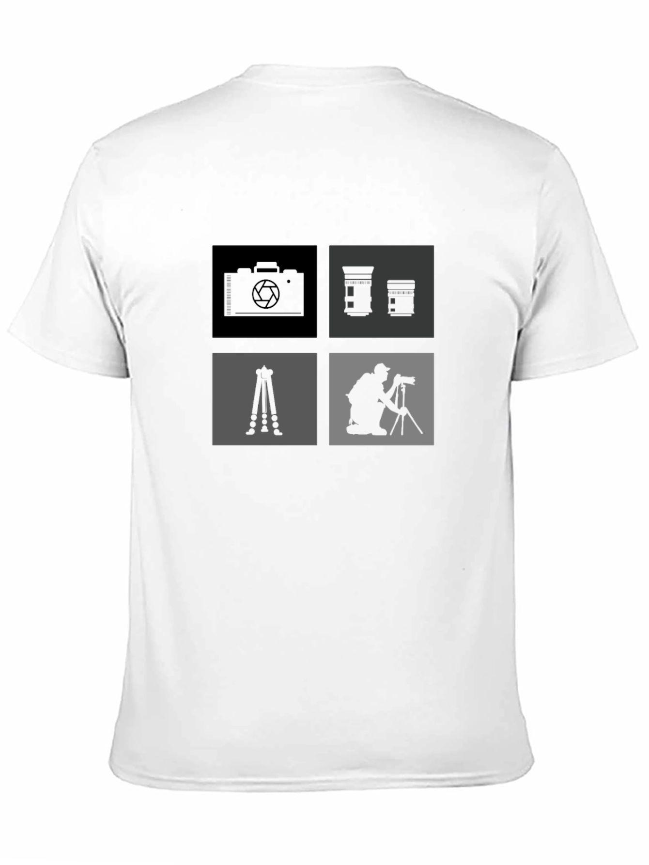 Photographer Design T-Shirt - Camera & Tripod