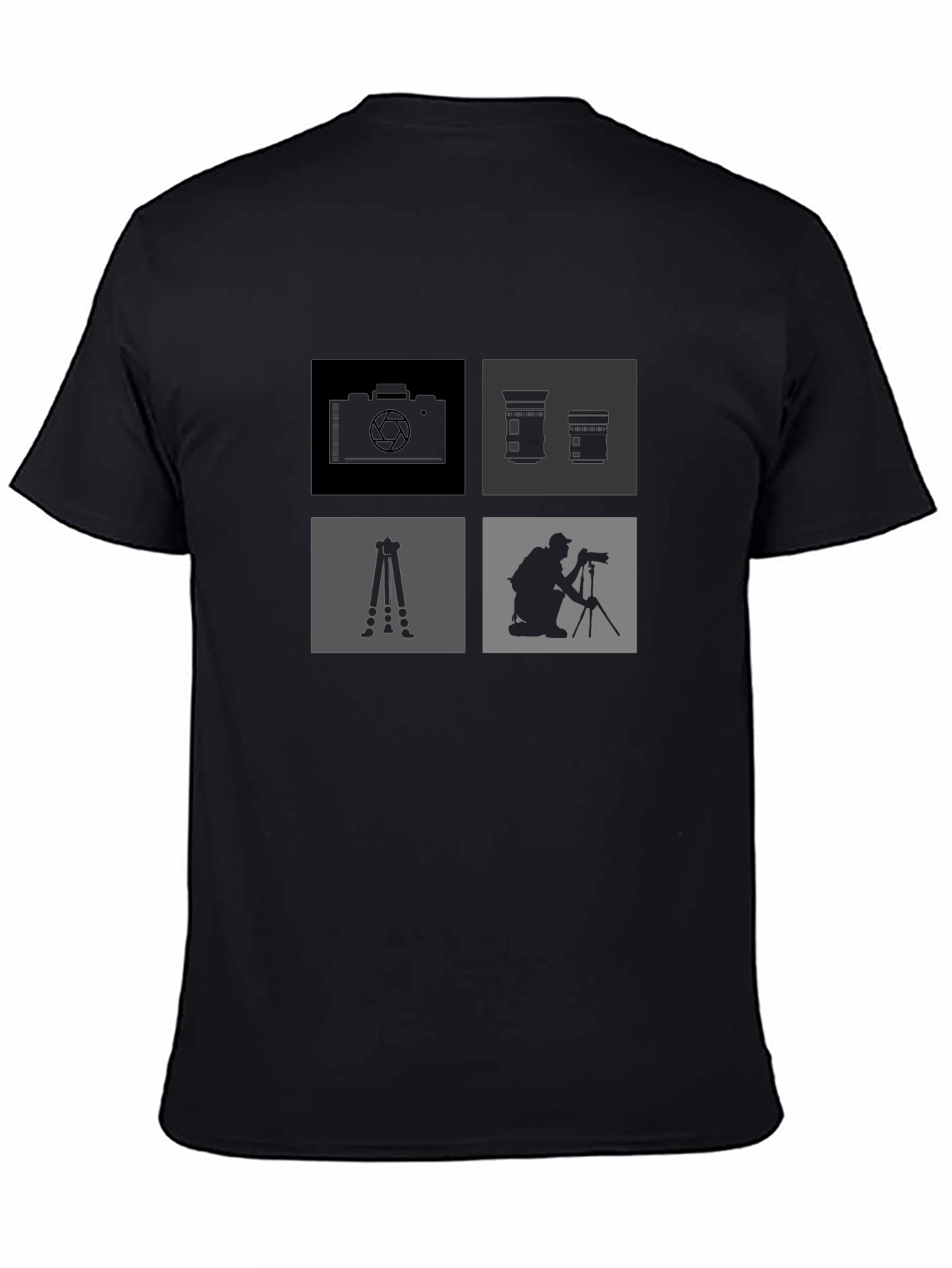 Photographer Design T-Shirt - Camera & Tripod