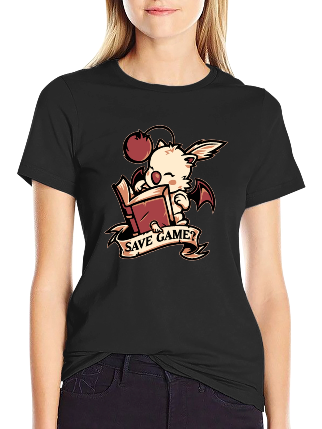 Save Game? T-Shirt - Moogle Inspired Design
