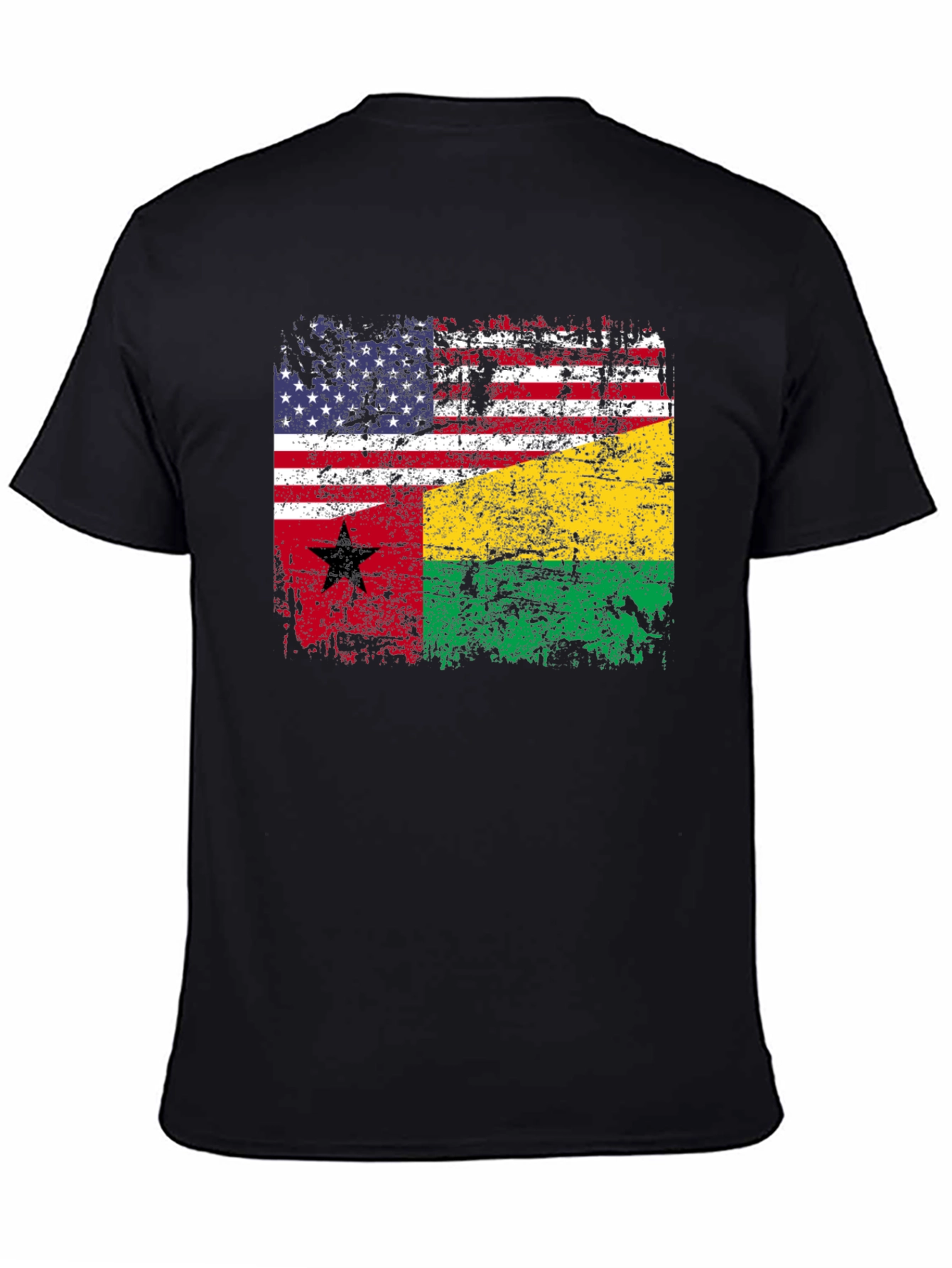 USA Guinea-Bissau Flag Graphic Tee
