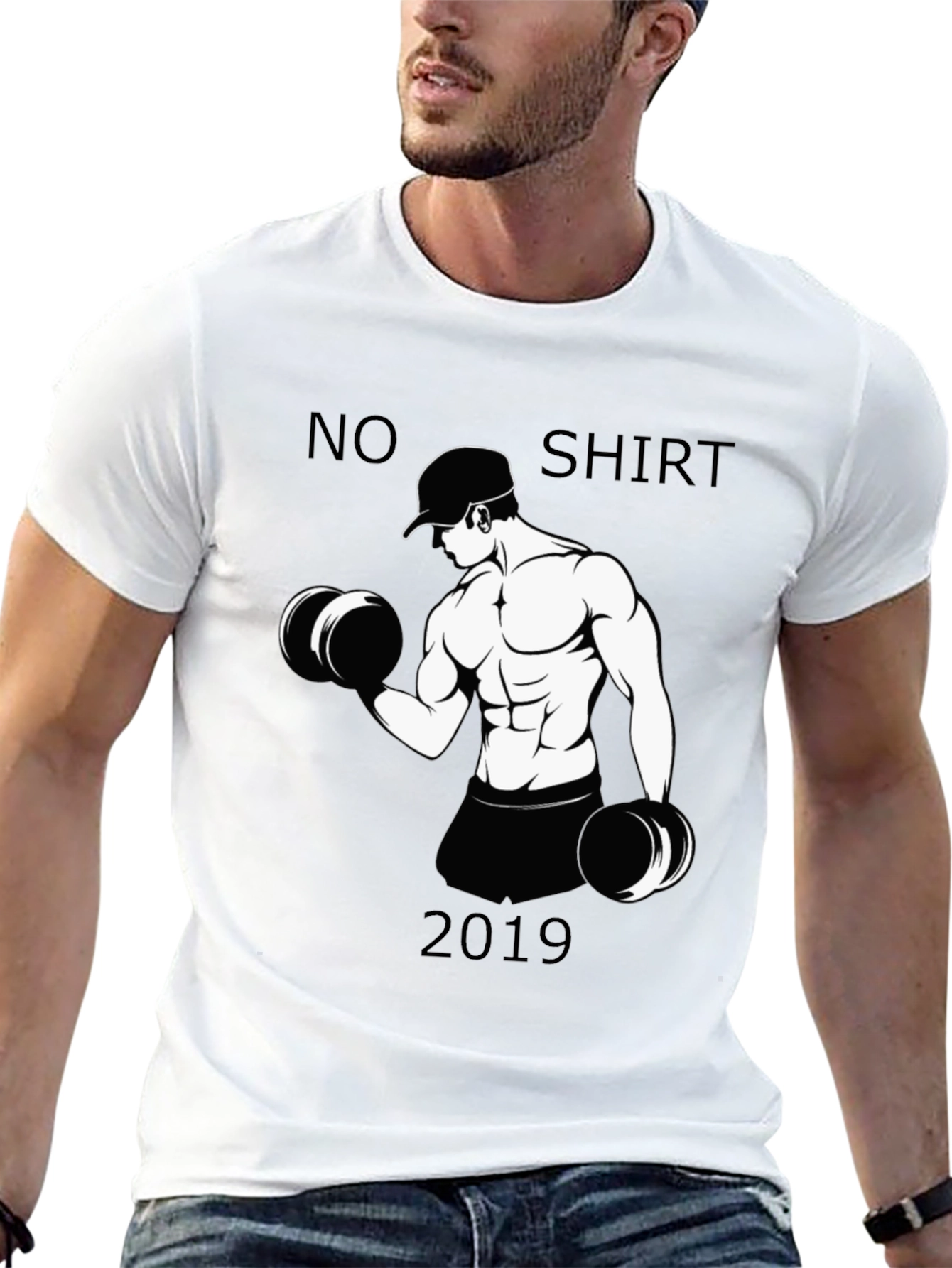 Funny No Shirt 2019 Workout T-Shirt
