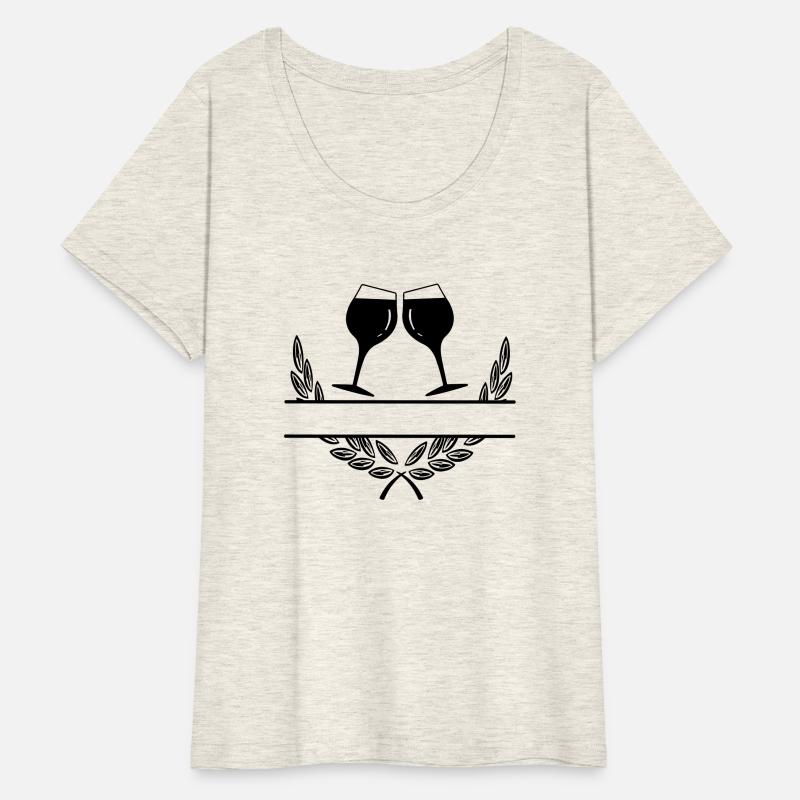 Two wine glasses in laurel wreath