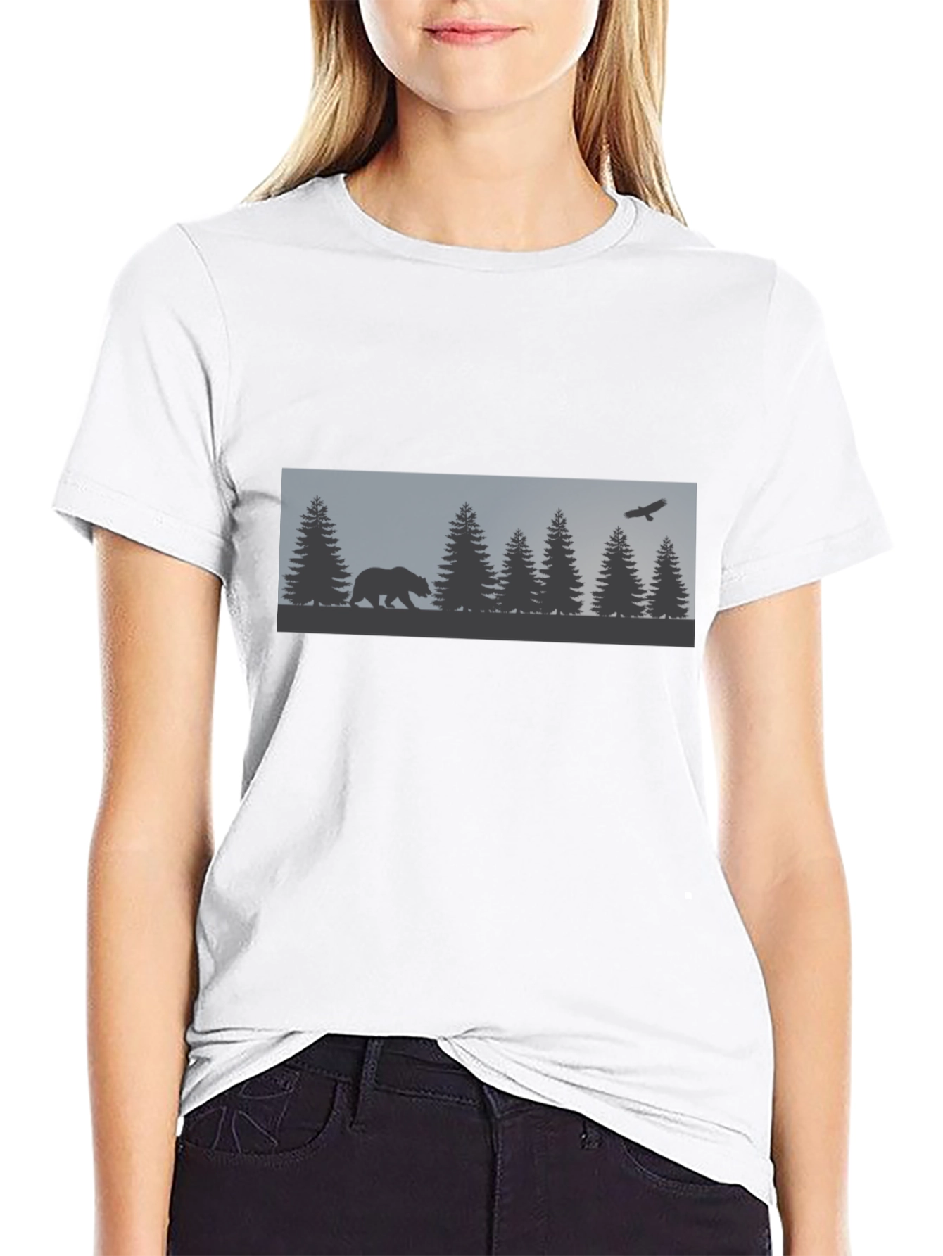 Nature Bear Graphic T-Shirt