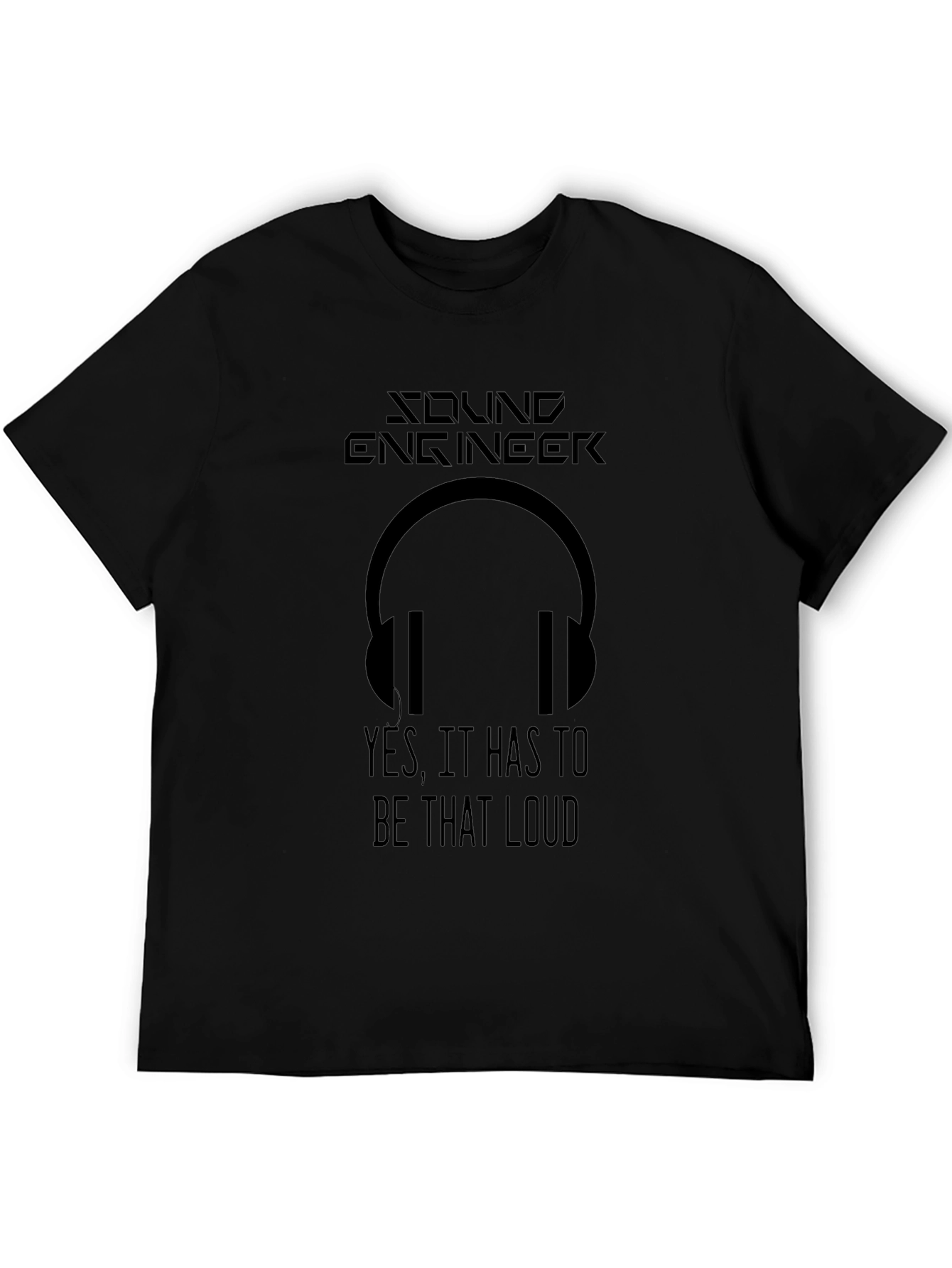 Sound Engineer T-Shirt - Loud Audio Headphone Design