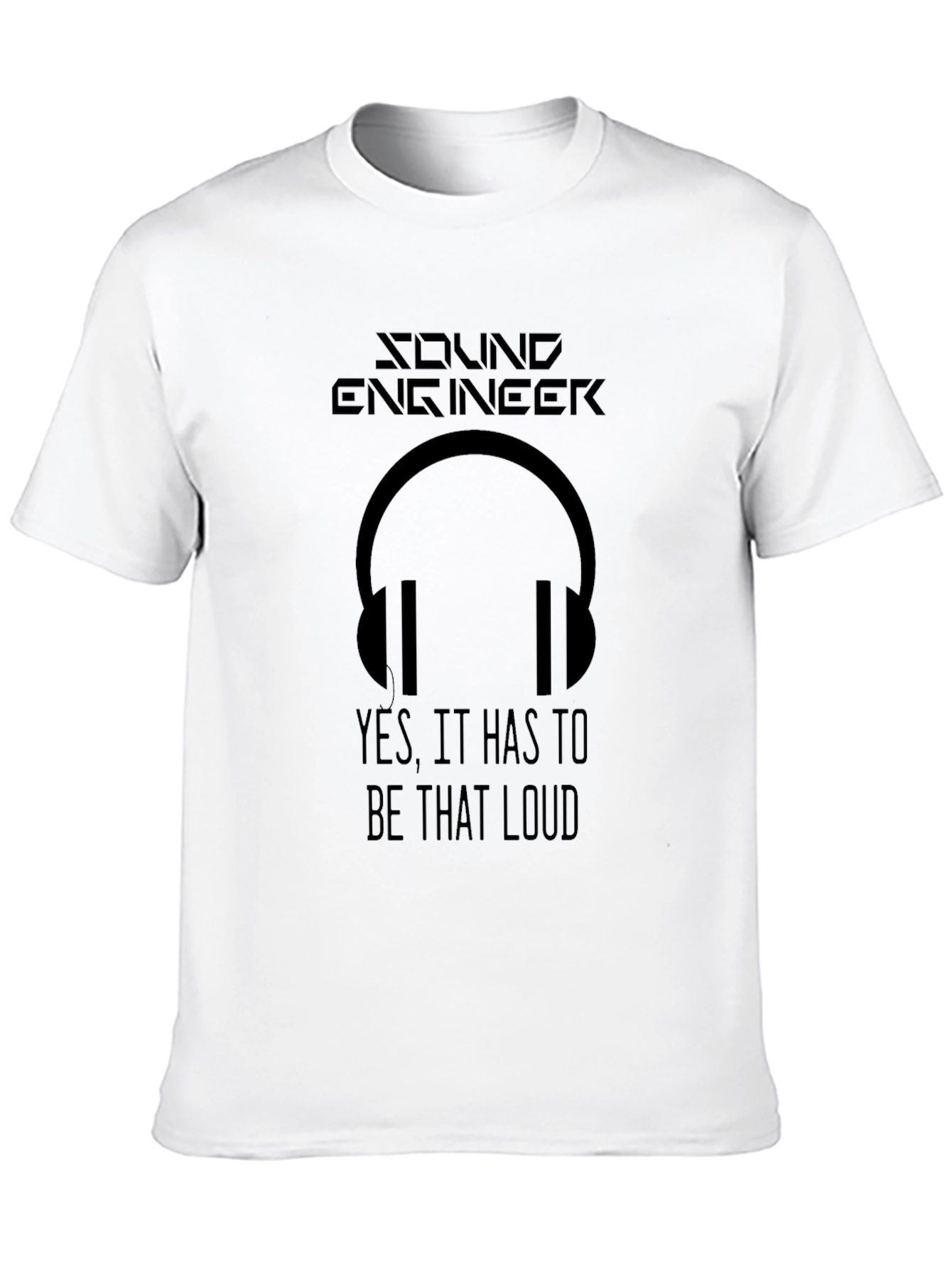 Sound Engineer T-Shirt - Loud Audio Headphone Design