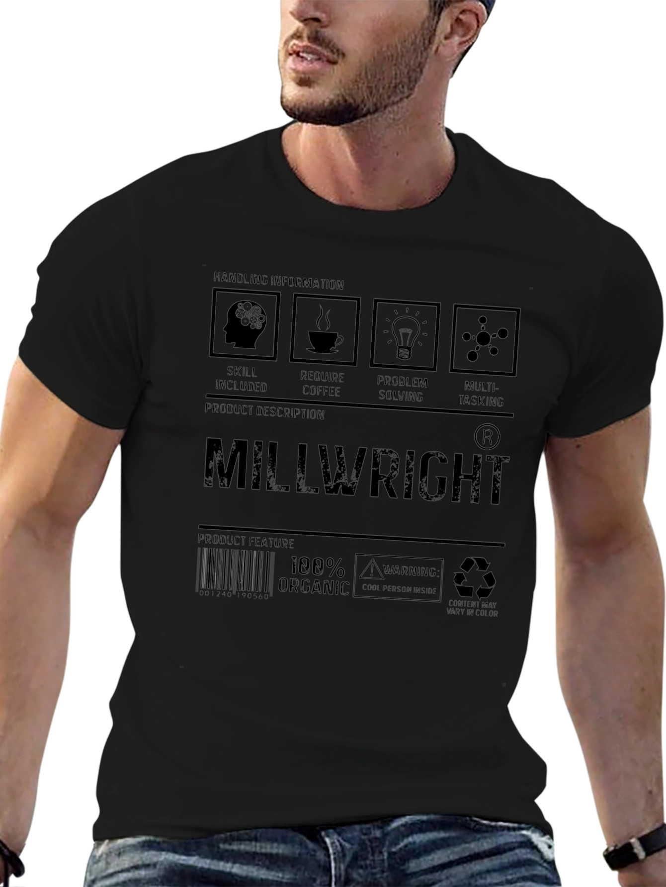 Millwright Skills T-Shirt - 100% Organic