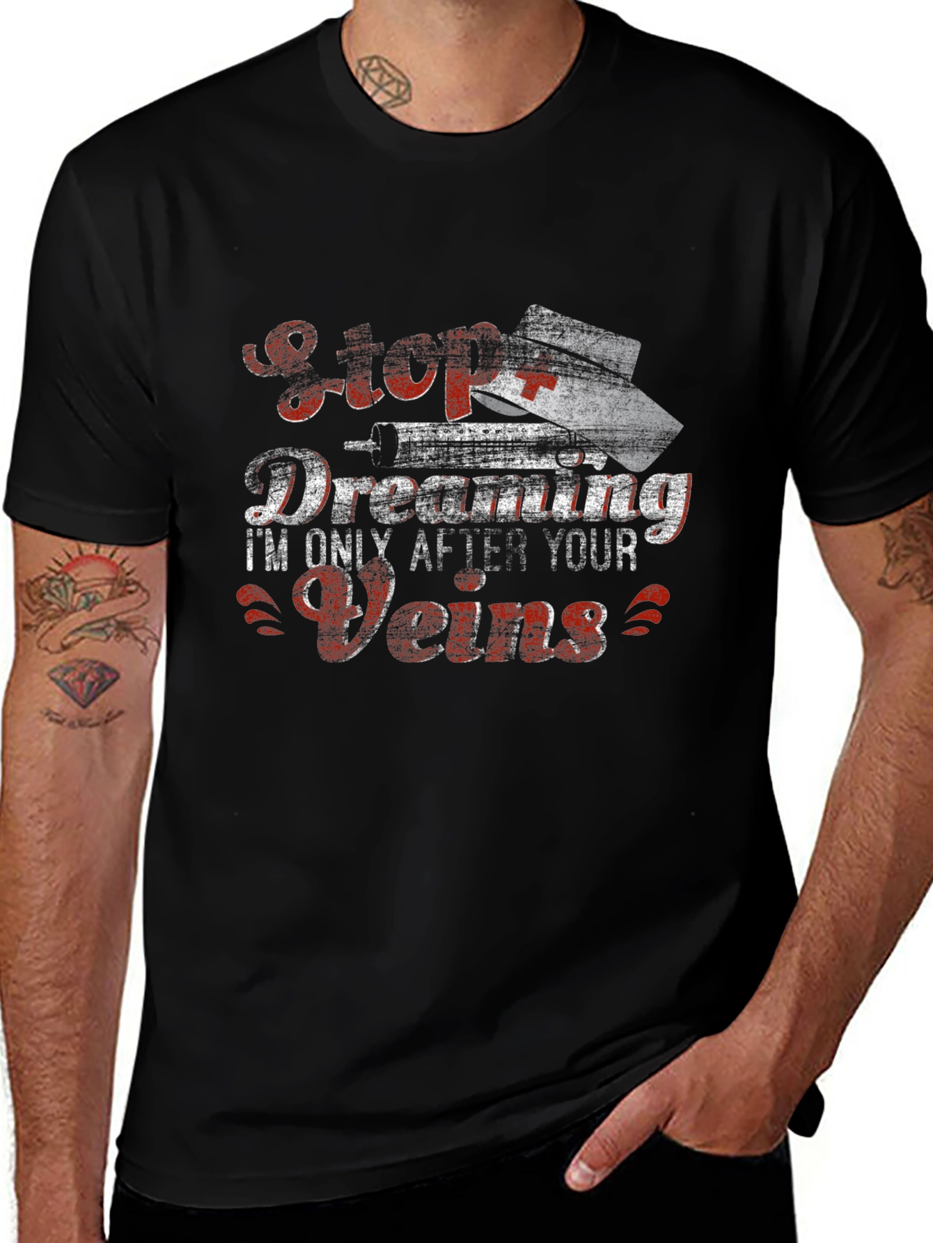 Stop Dreaming Nurse Humor Graphic T-Shirt