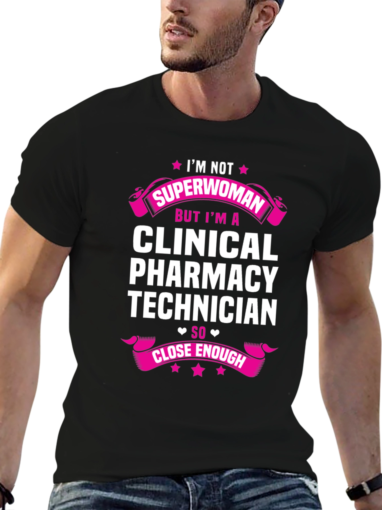 Clinical Pharmacy Technician T-Shirt - Superwoman Funny Tee