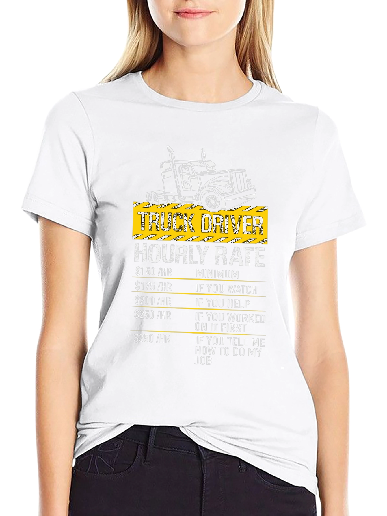 Truck Driver Hourly Rate Graphic T-Shirt