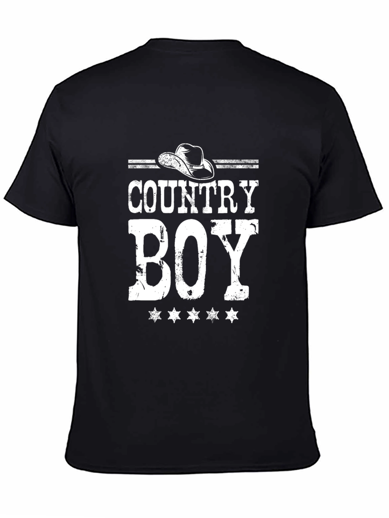 Country Boy Graphic T-Shirt Black
