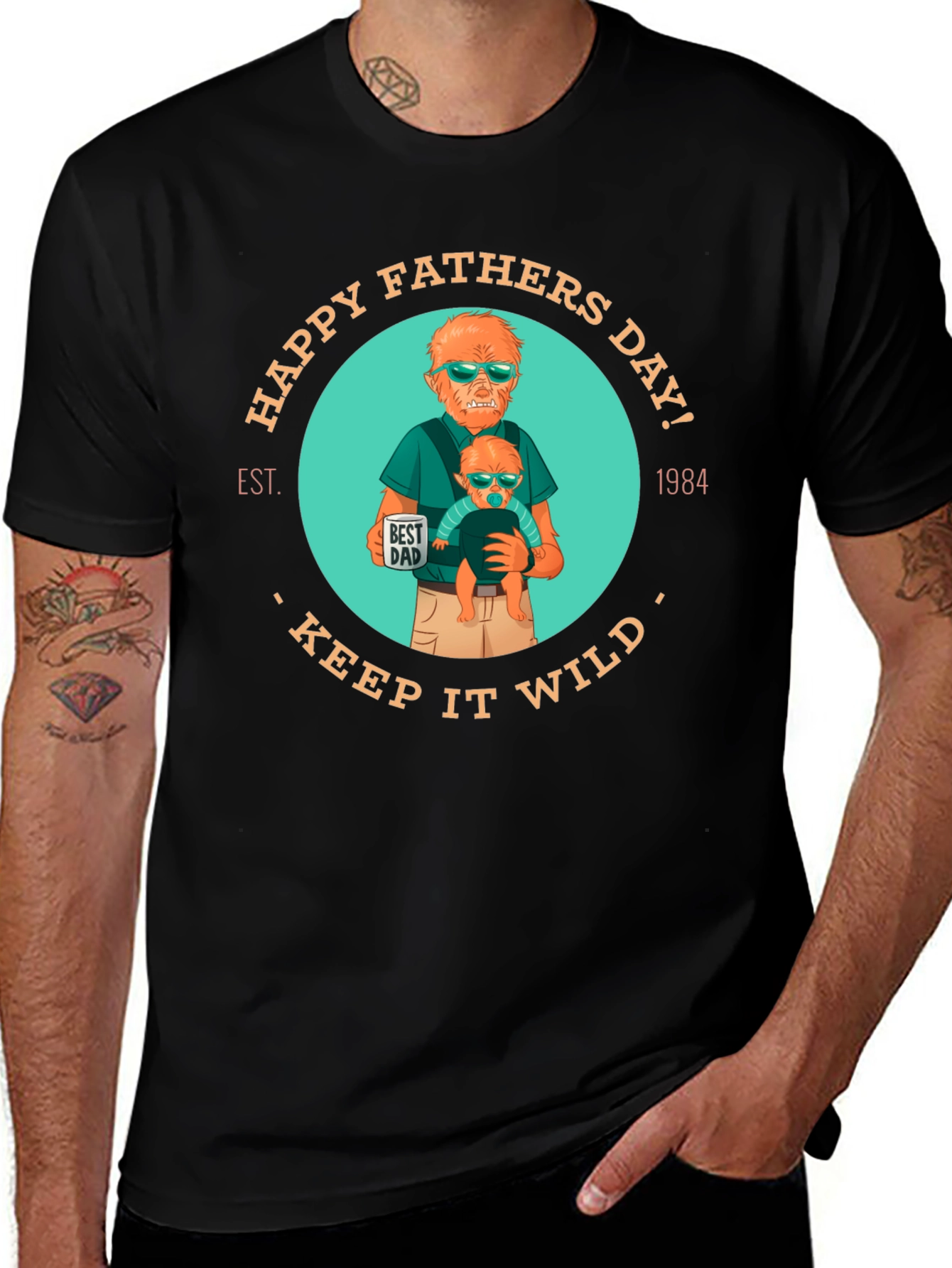 Happy Fathers Day Keep It Wild T-Shirt