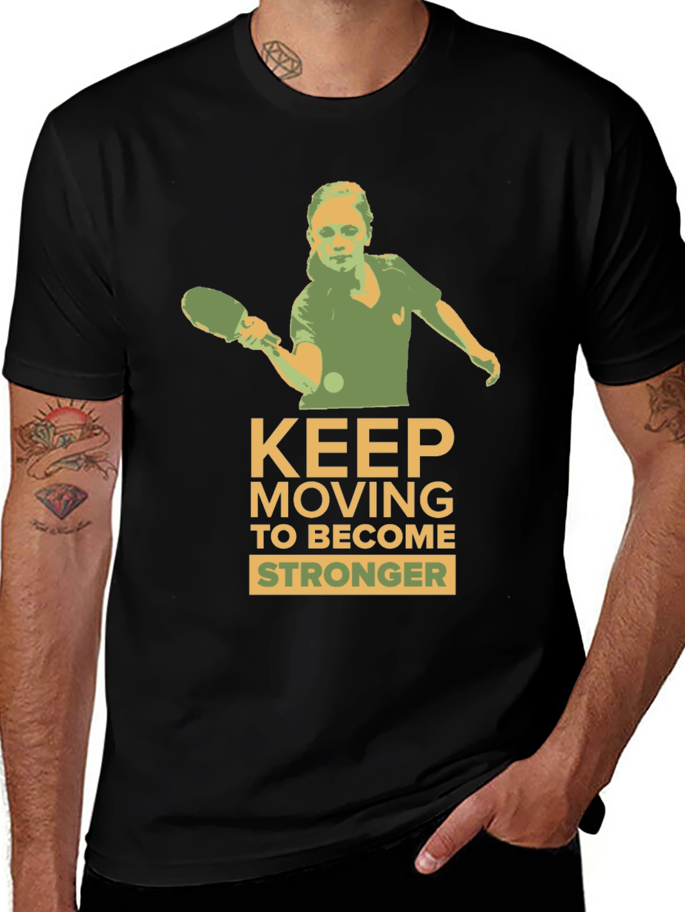 Motivational Table Tennis Graphic Tee
