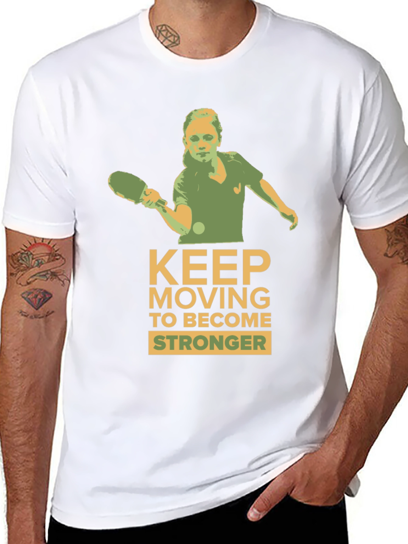 Motivational Table Tennis Graphic Tee