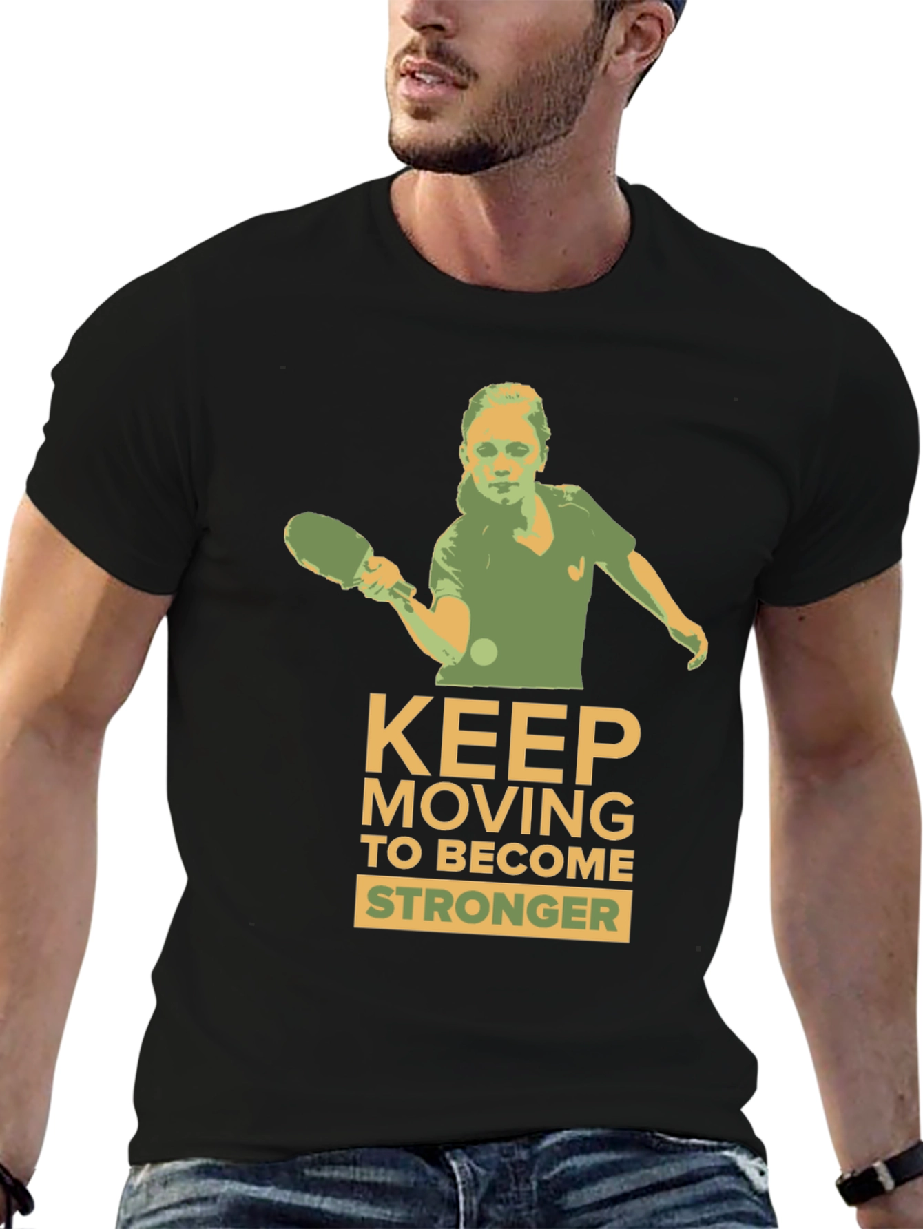 Motivational Table Tennis Graphic Tee