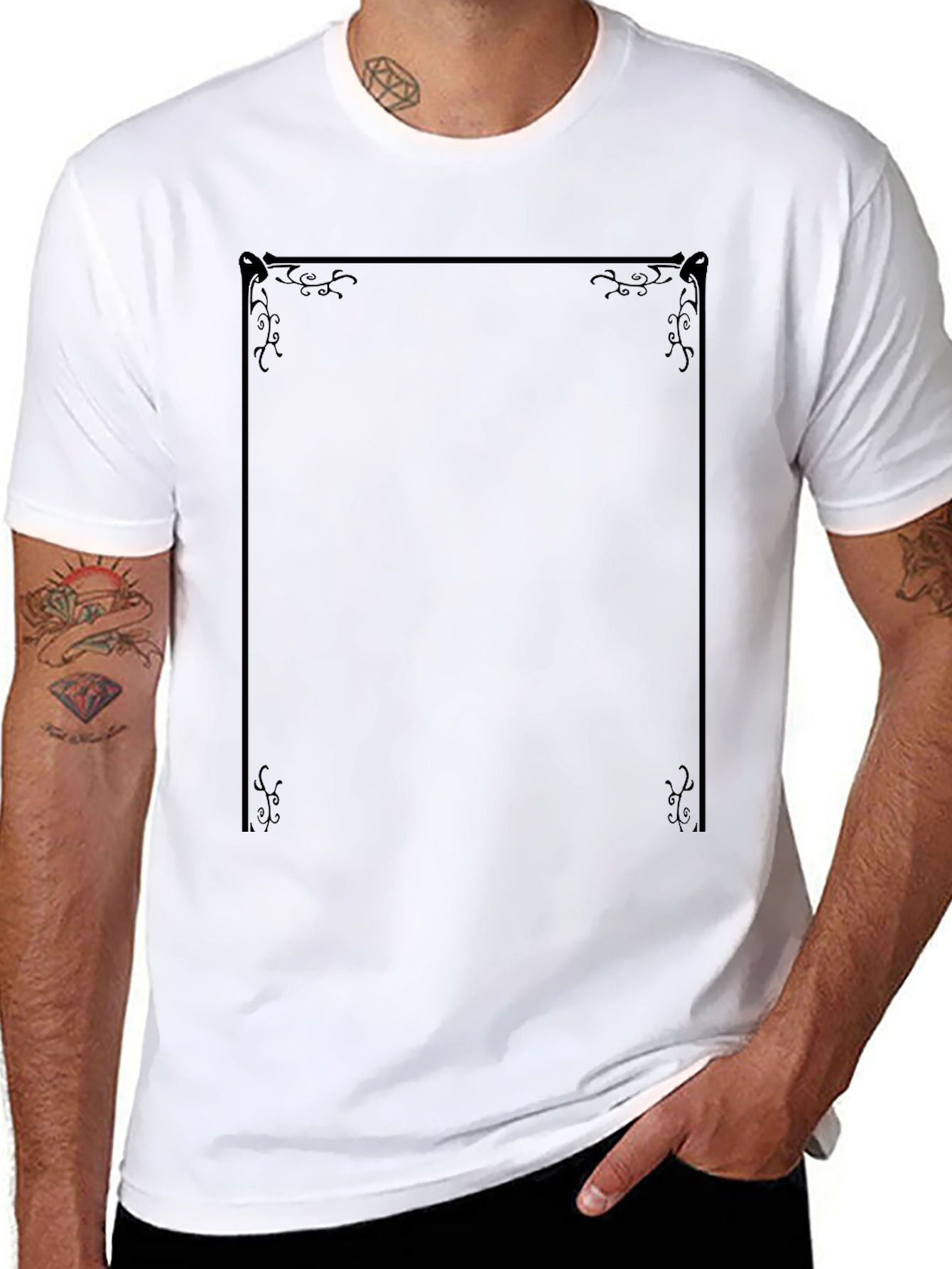 Framed Graphic Tee - Classic Style