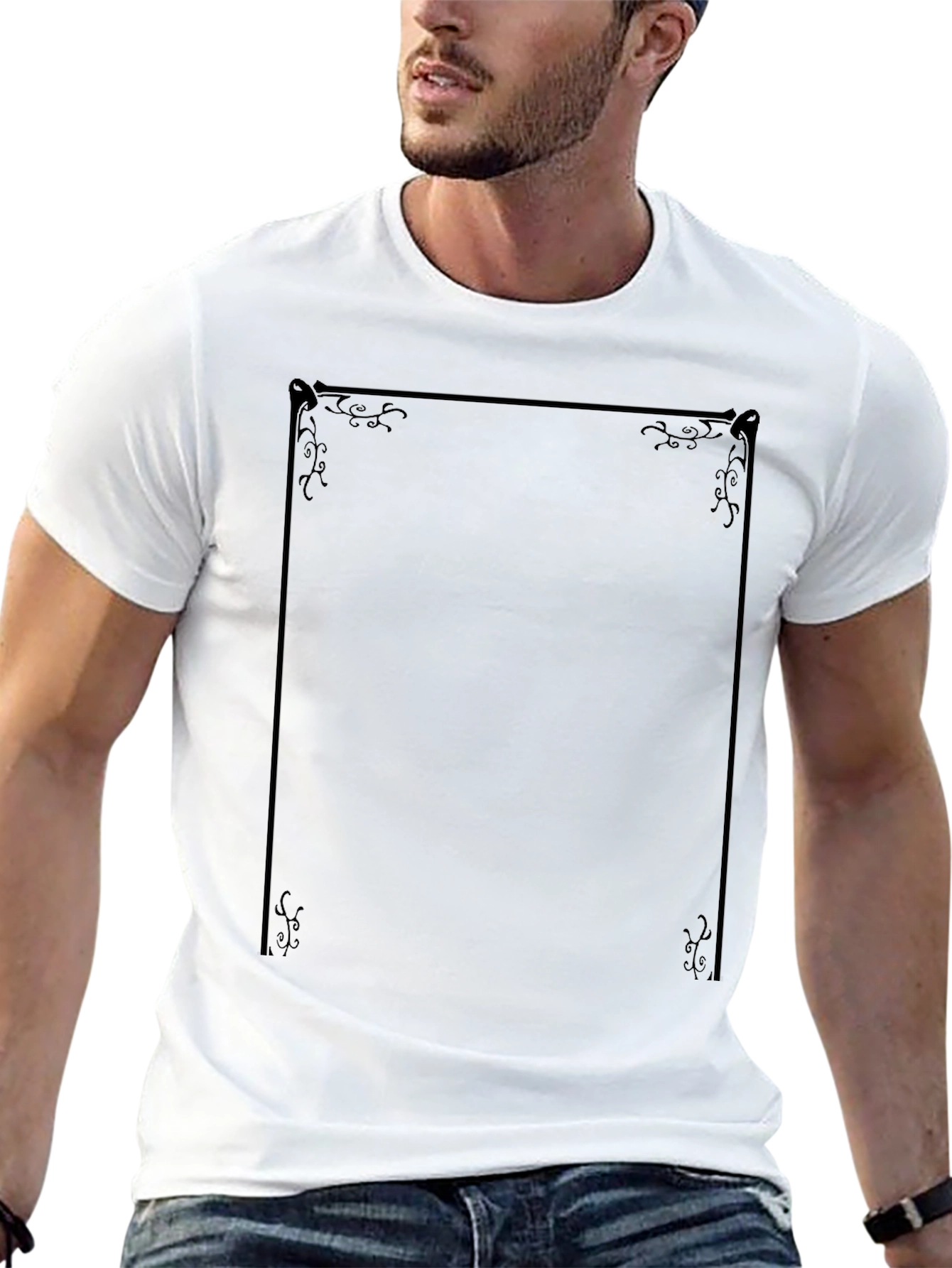 Framed Graphic Tee - Classic Style