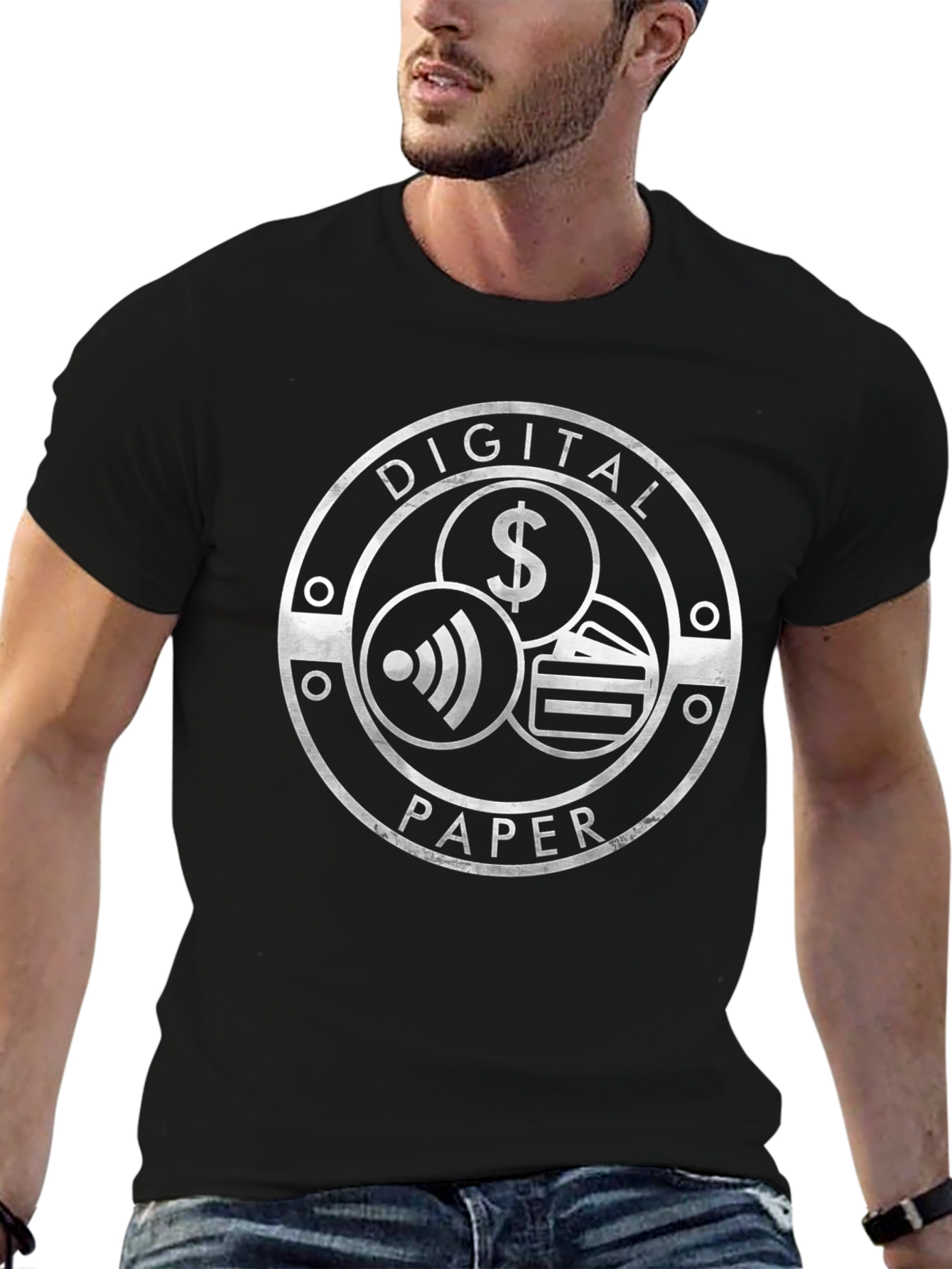Digital Paper T-Shirt - Contactless Payment Design