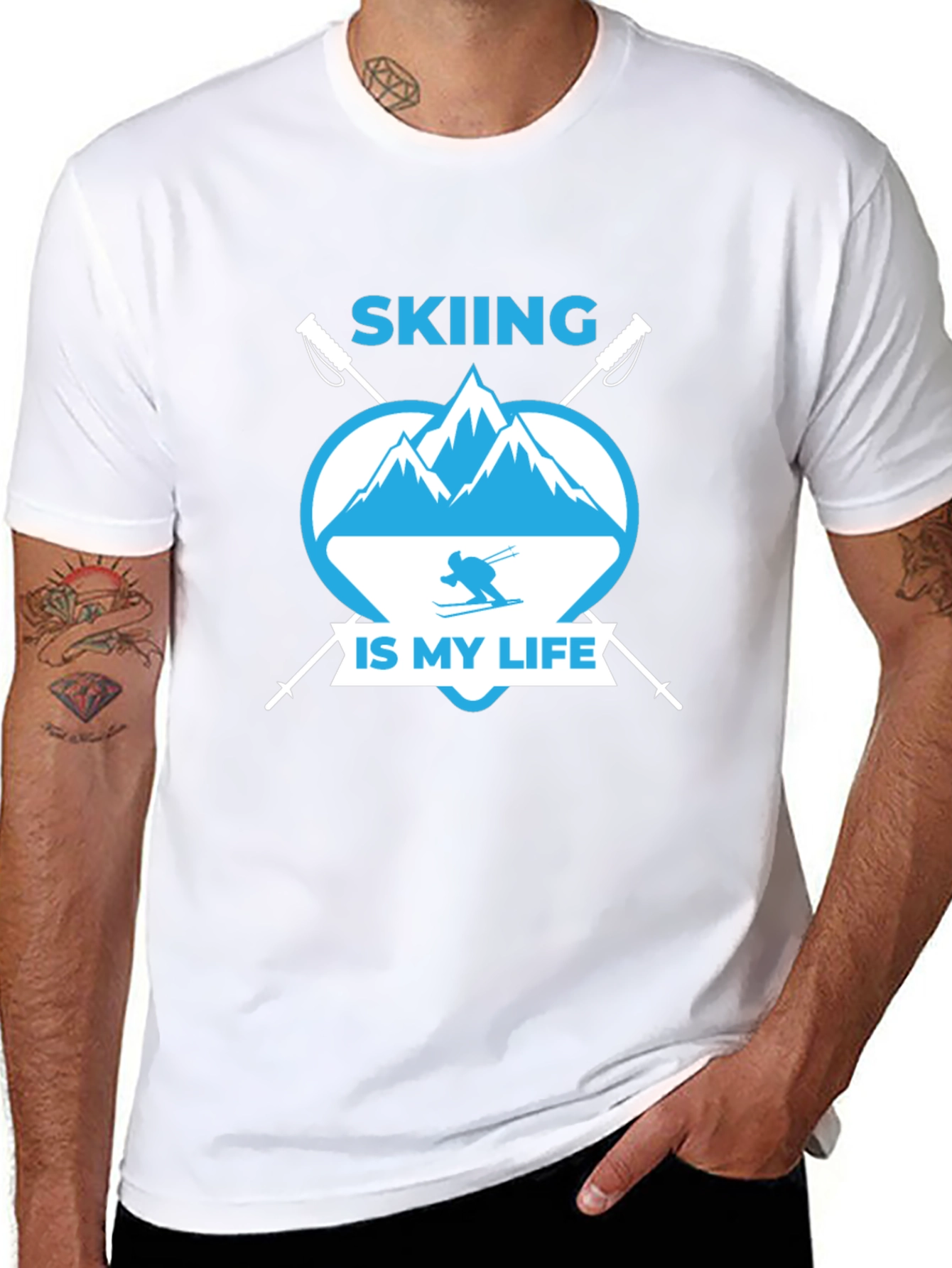 Skiing is My Life Graphic Tee