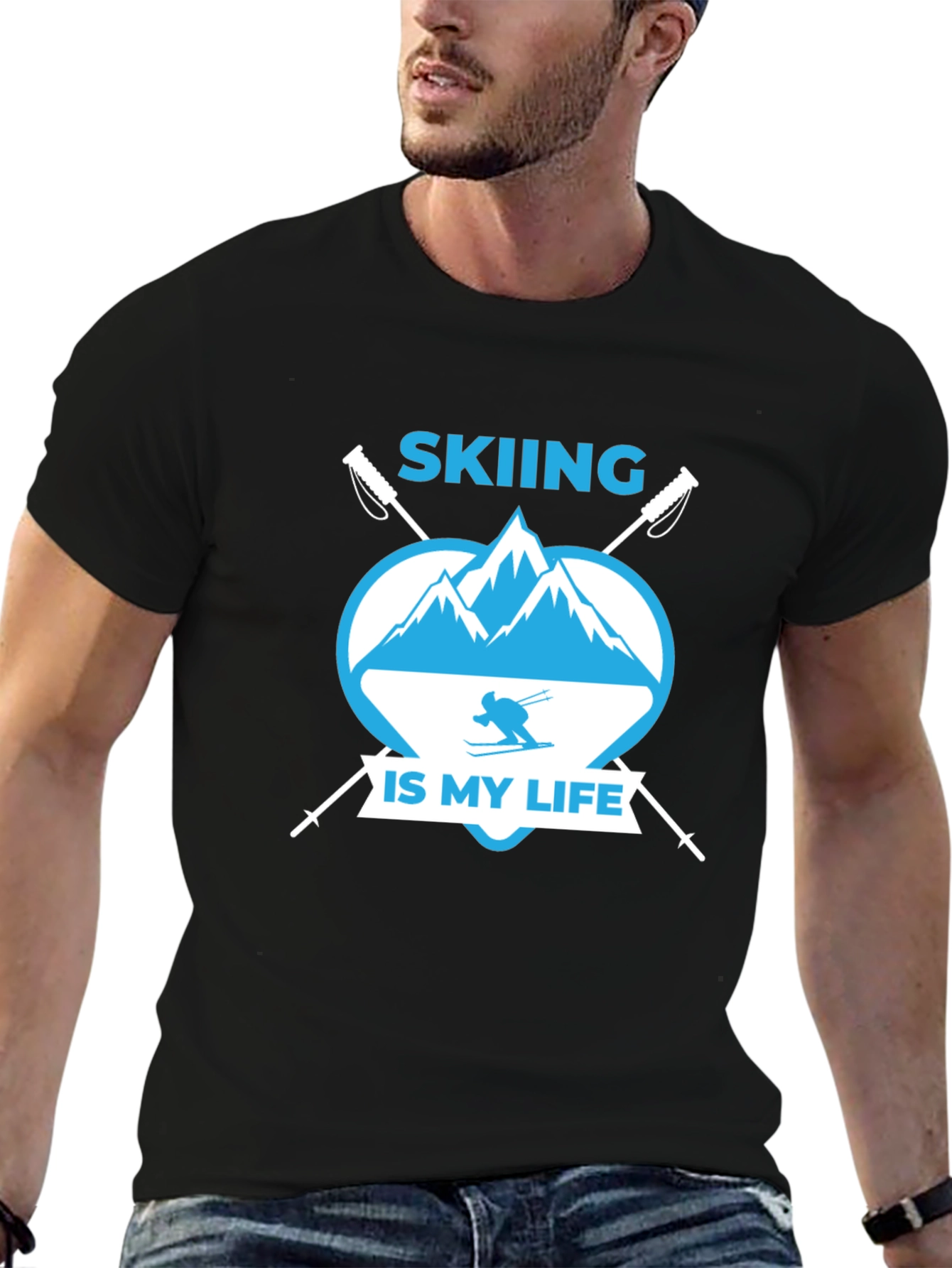 Skiing is My Life Graphic Tee