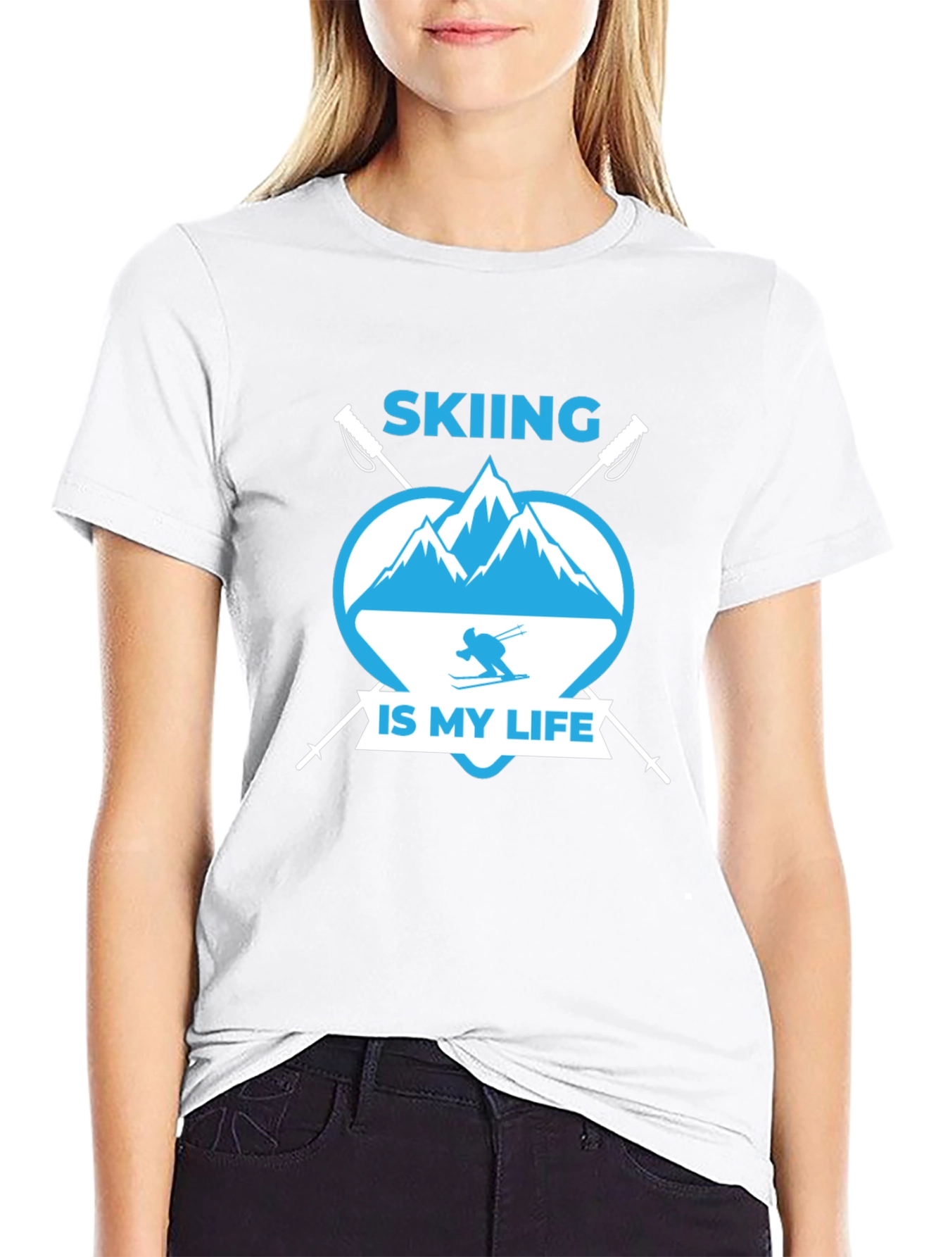Skiing is My Life Graphic Tee