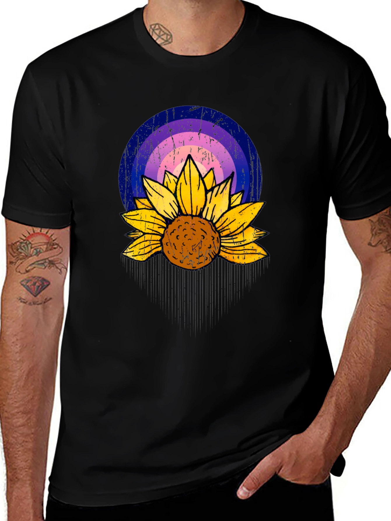 Sunflower Rainbow Graphic Tee