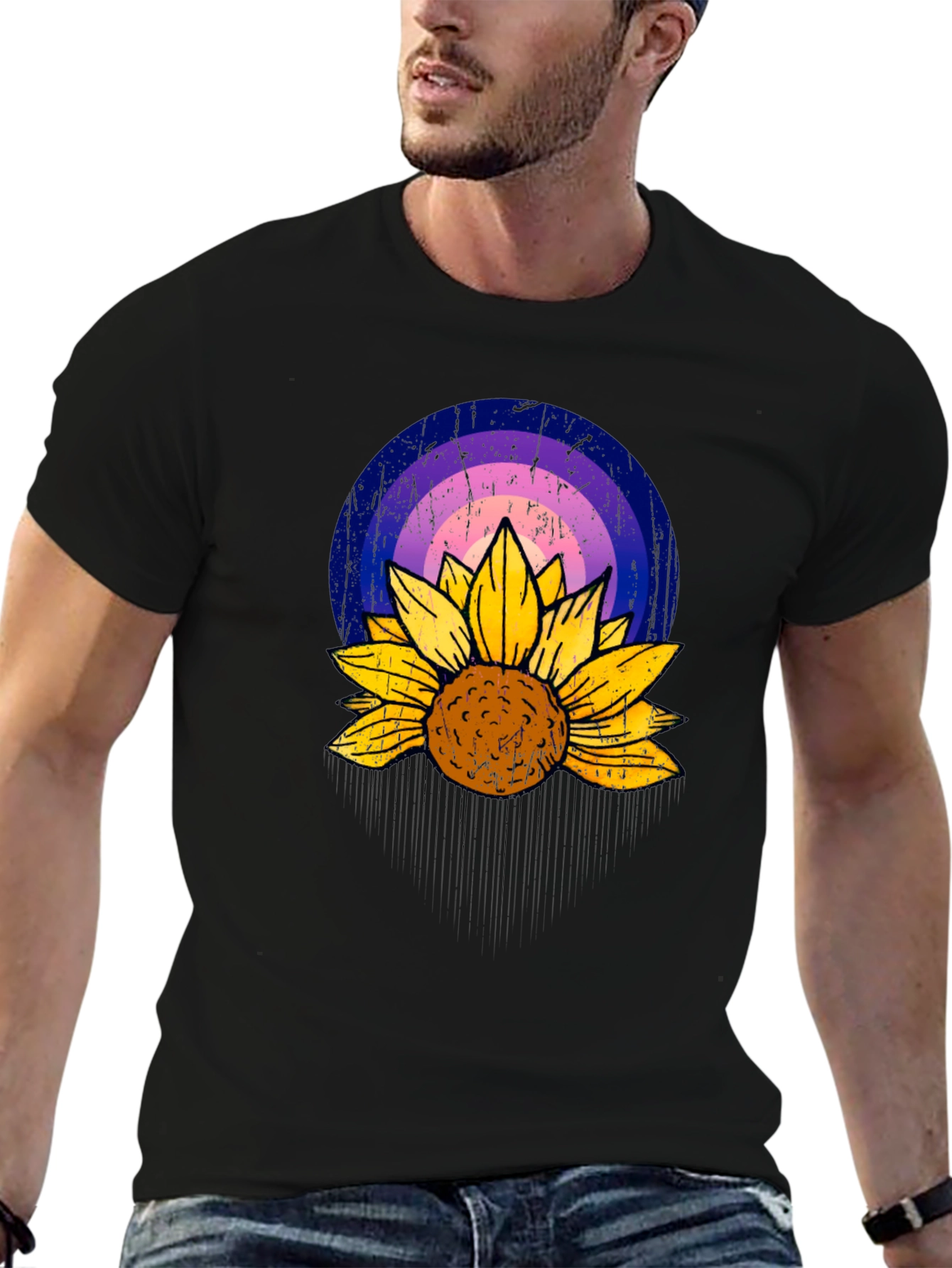 Sunflower Rainbow Graphic Tee
