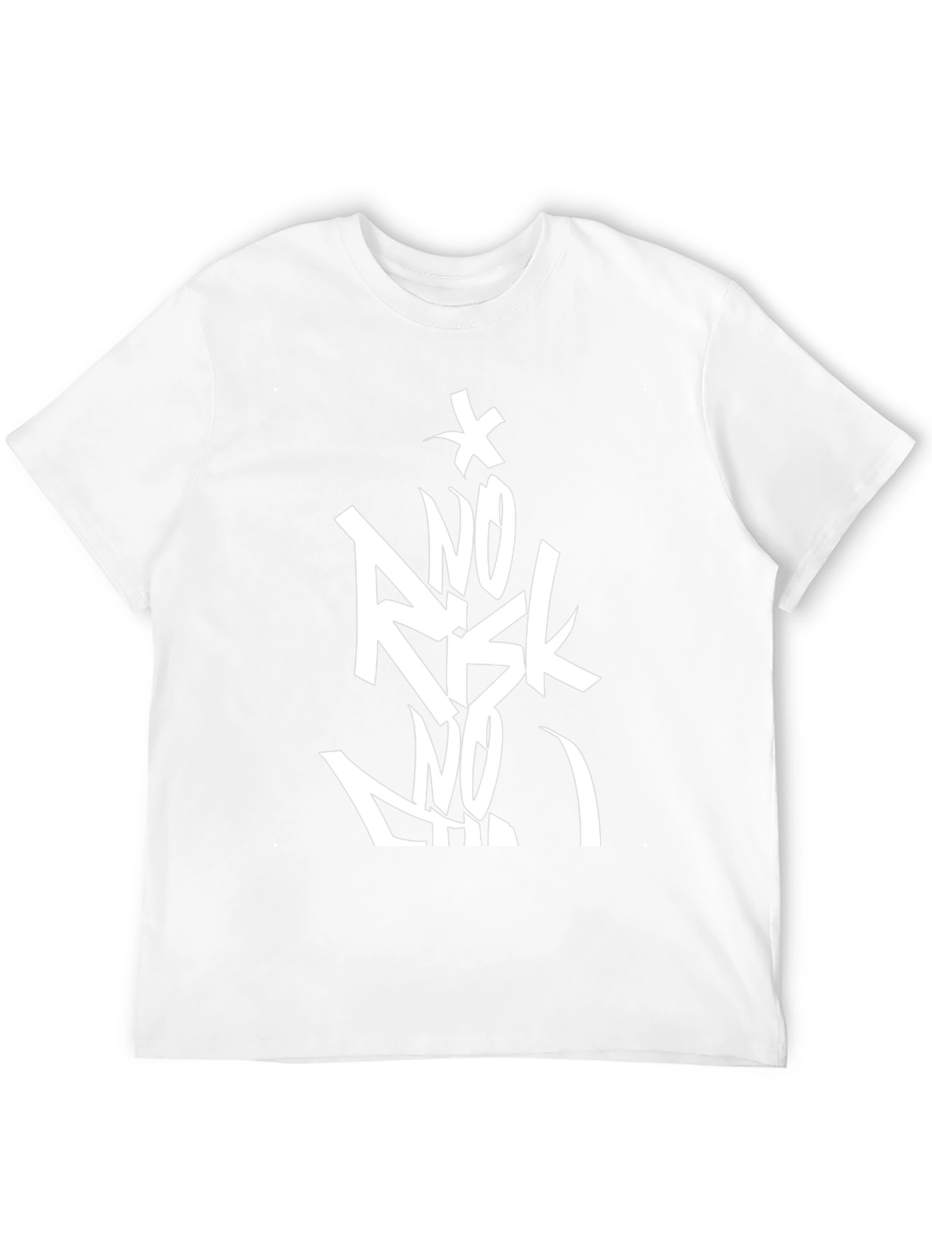 No Risk No Fun Black Graphic Tee