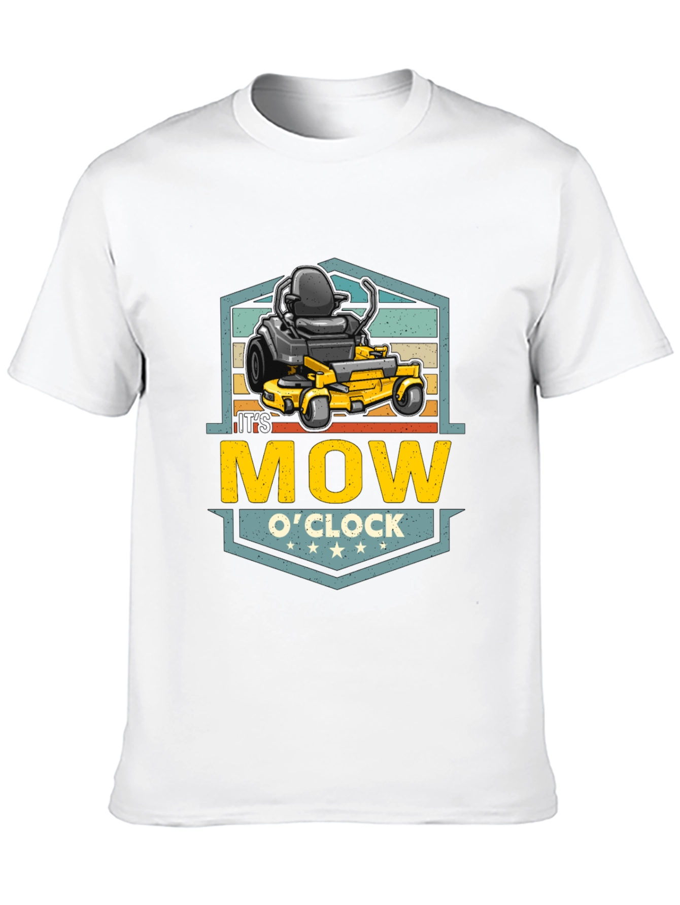 Its Mow OClock Black Graphic Tee