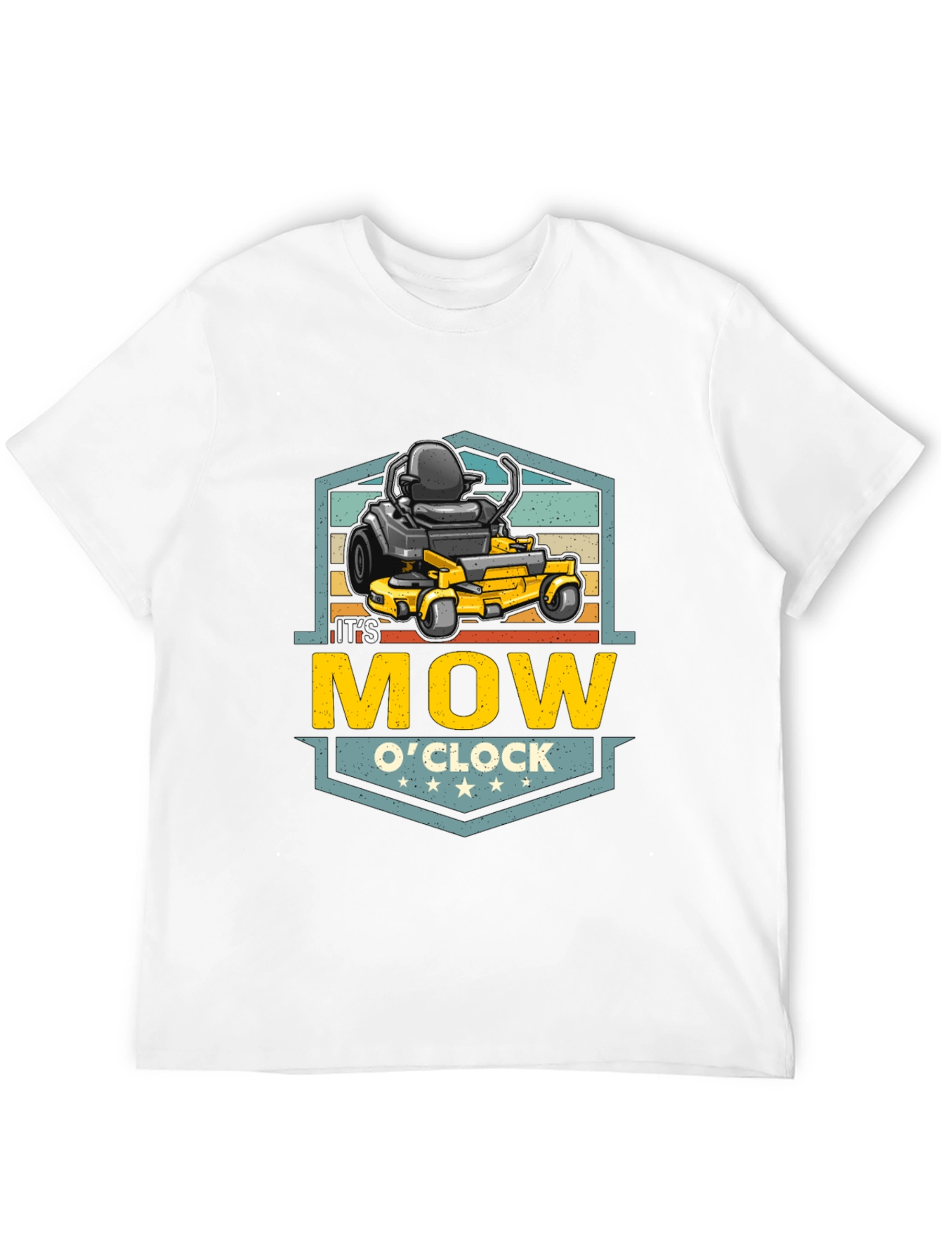 Its Mow OClock Black Graphic Tee
