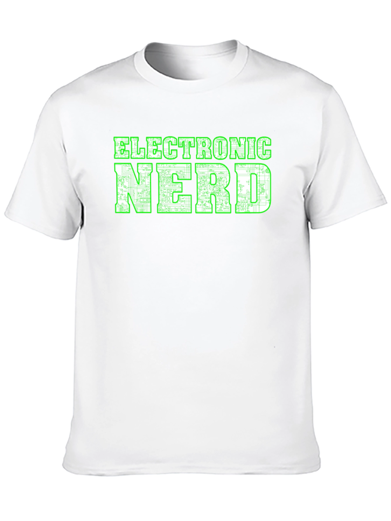 Electronic Nerd Graphic T-Shirt - Black