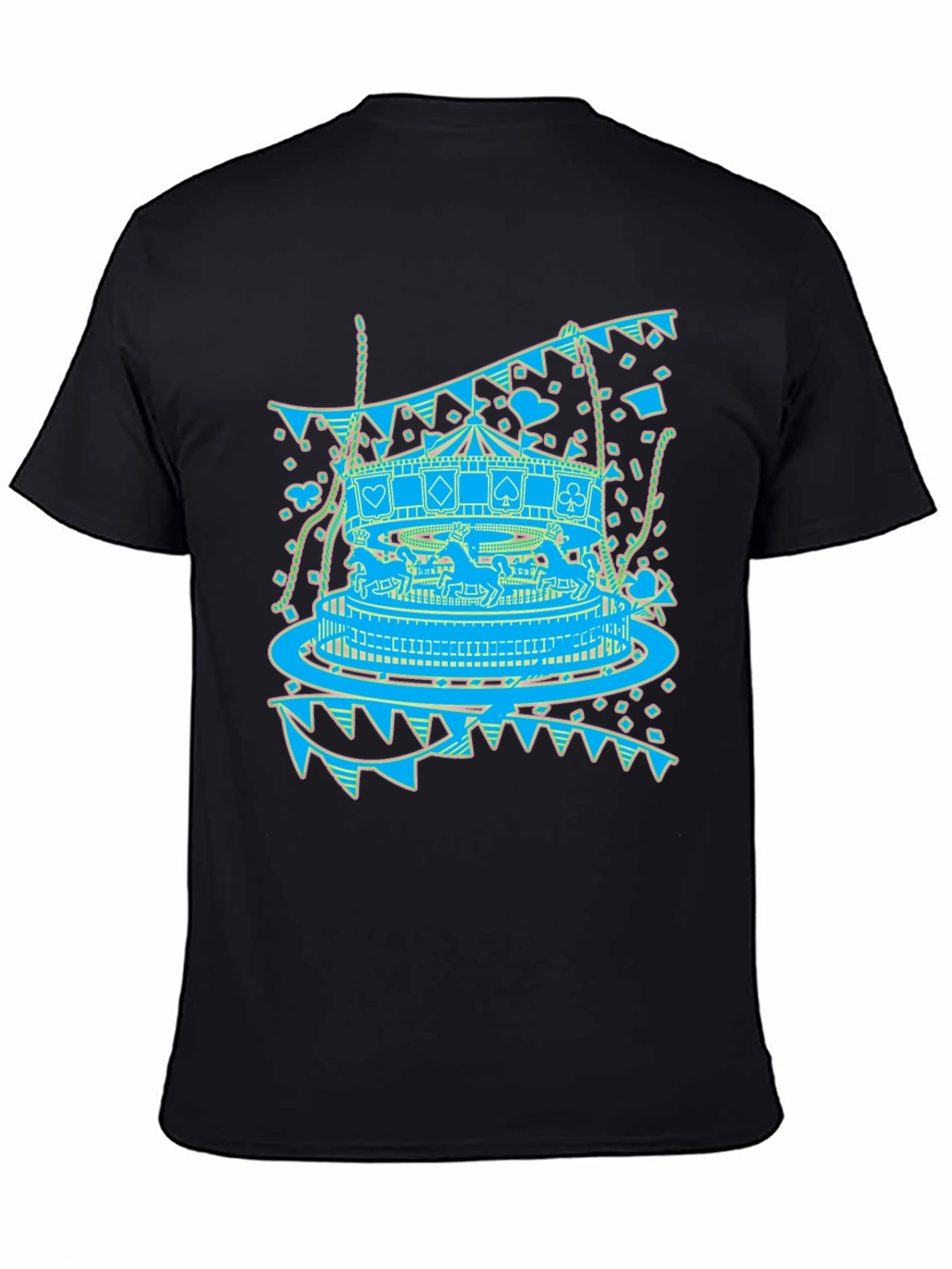 Carousel Print Graphic Tee