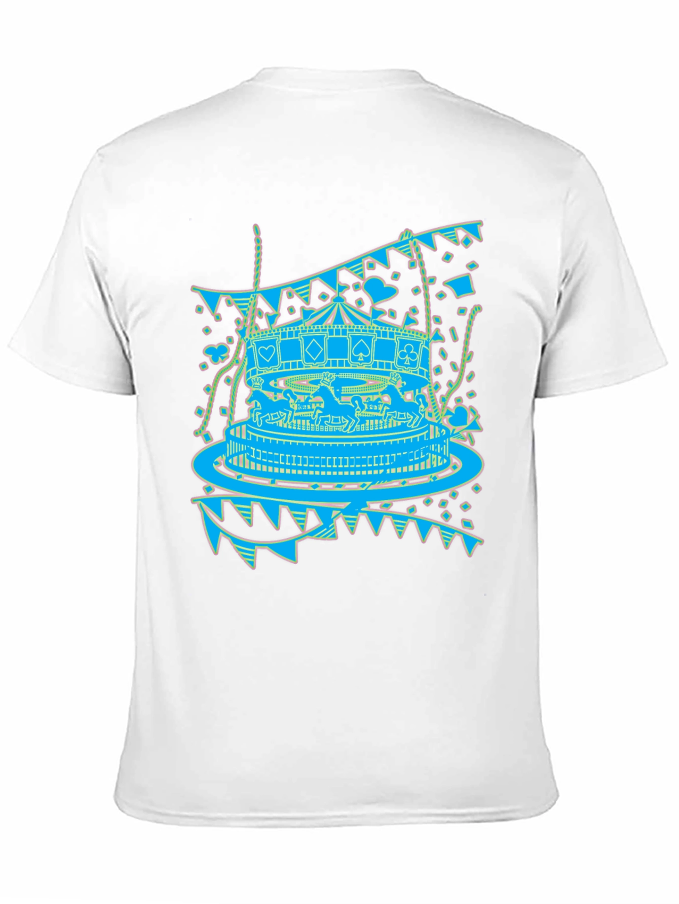 Carousel Print Graphic Tee