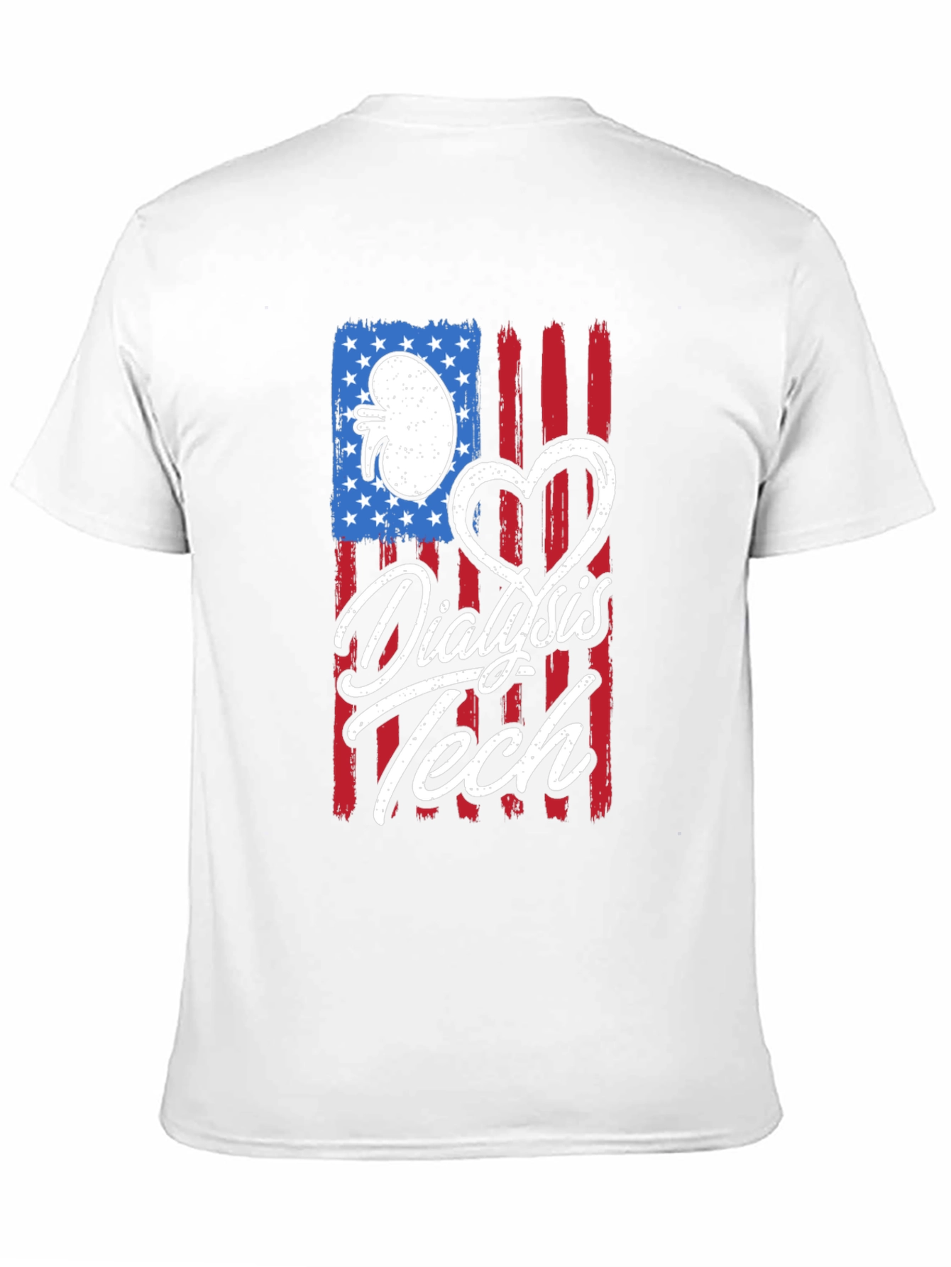 Dialysis Tech American Flag T-Shirt