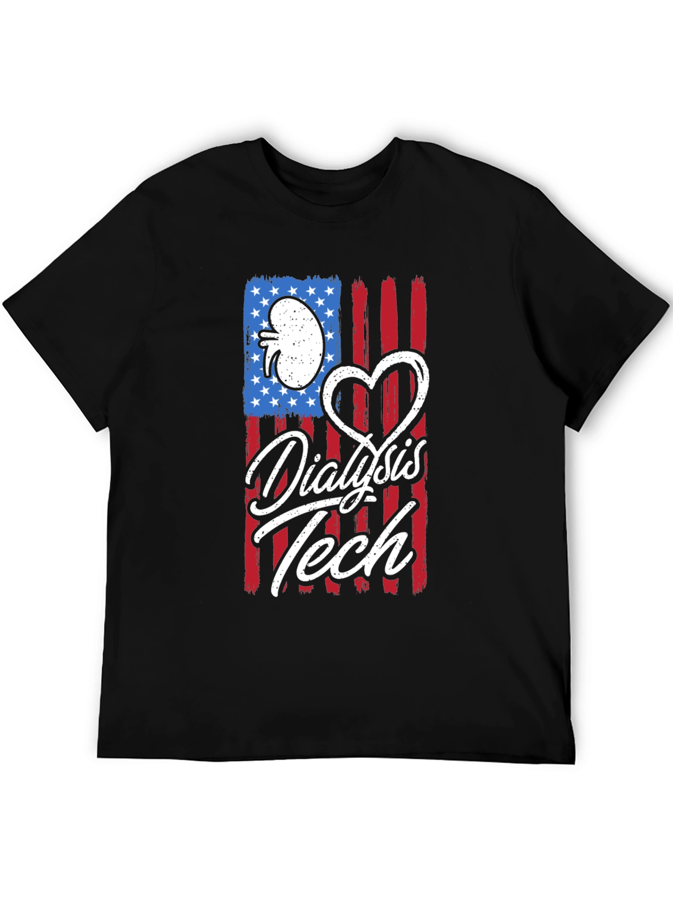 Dialysis Tech American Flag T-Shirt