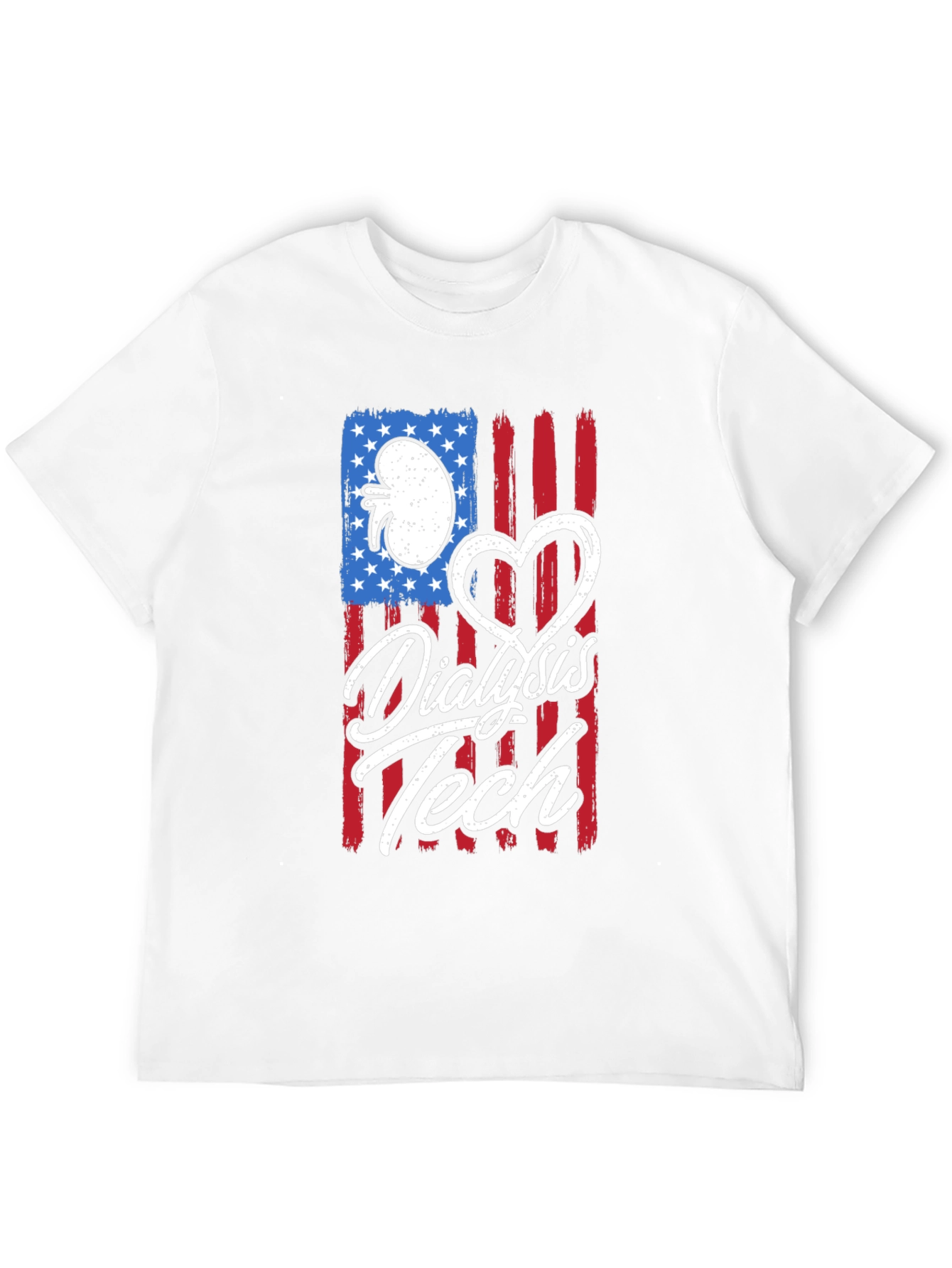 Dialysis Tech American Flag T-Shirt