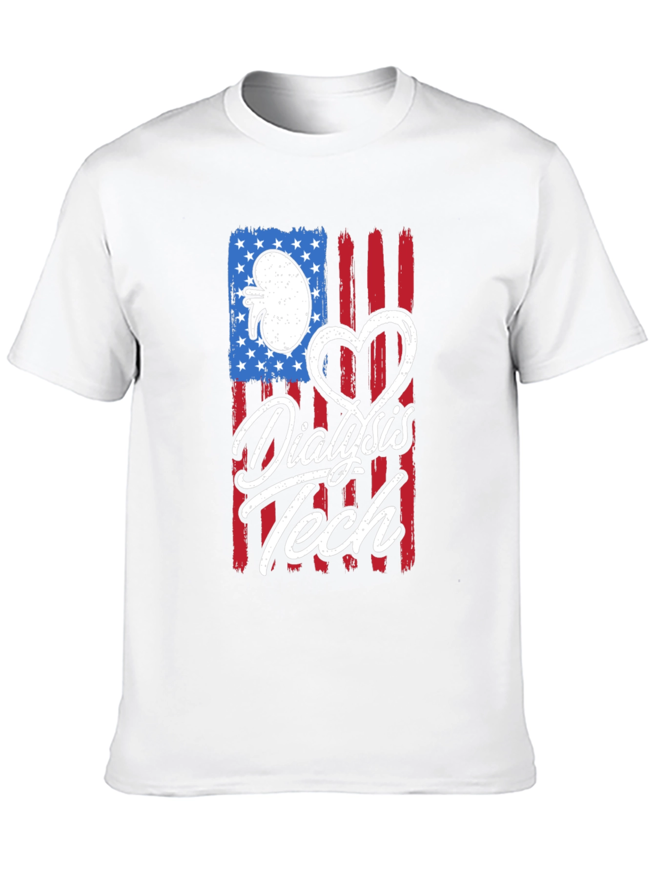 Dialysis Tech American Flag T-Shirt