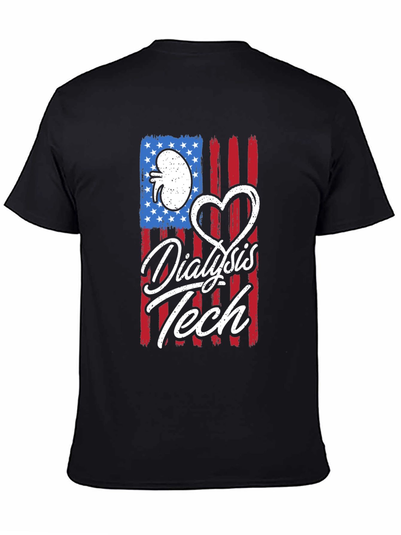 Dialysis Tech American Flag T-Shirt