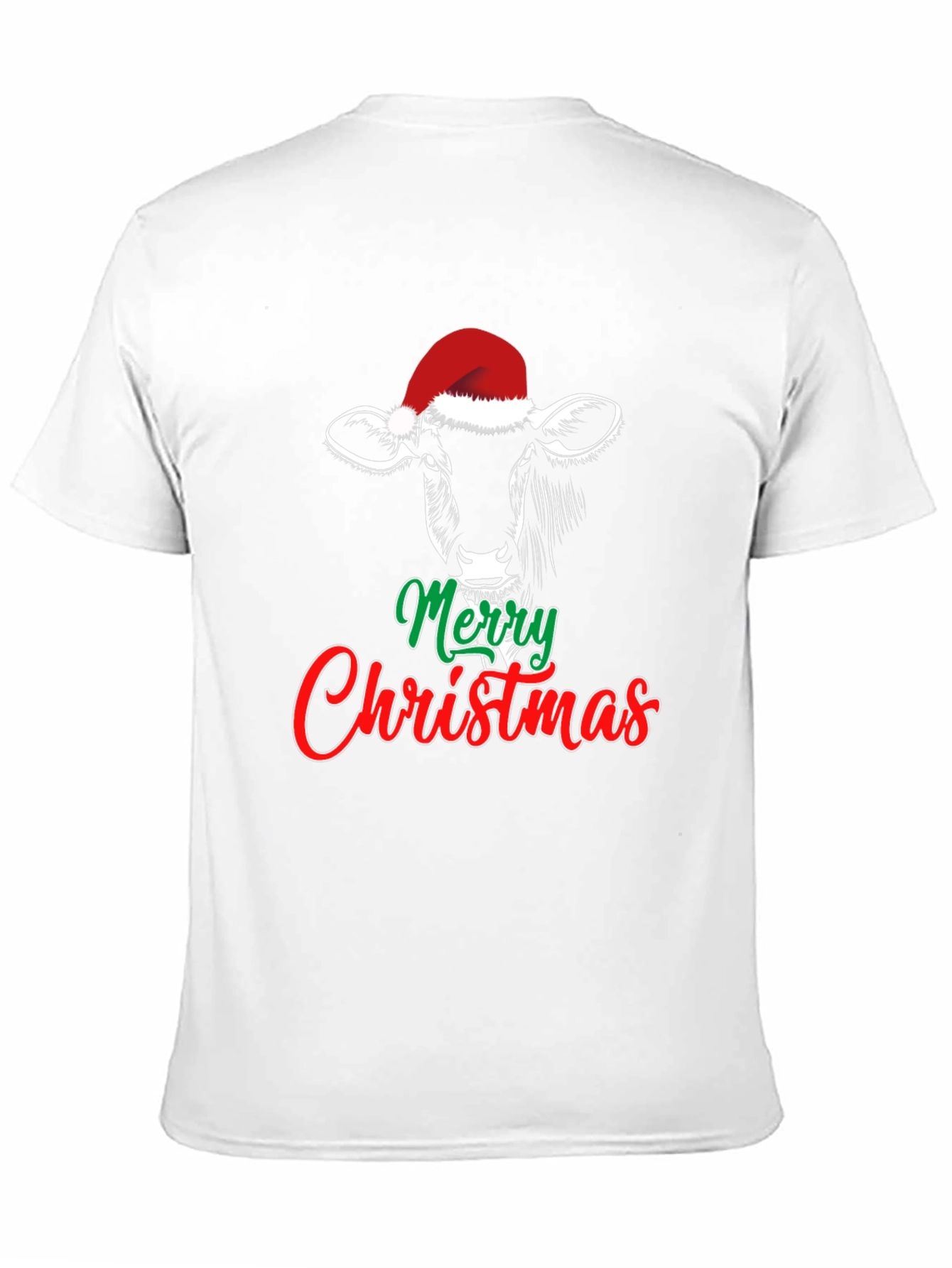 Merry Christmas Cow Graphic Tee