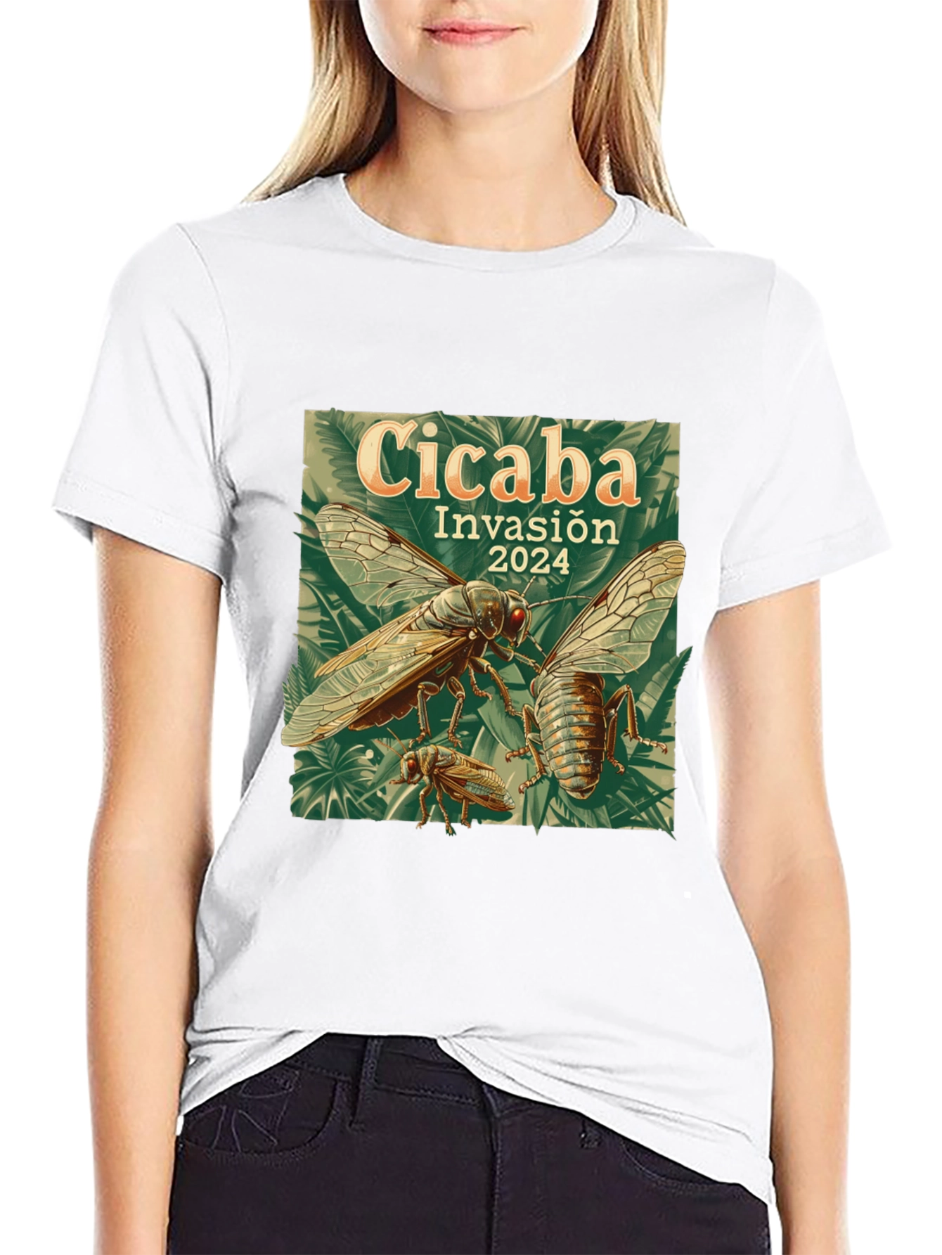 Cicada Invasion 2024 Black T-Shirt