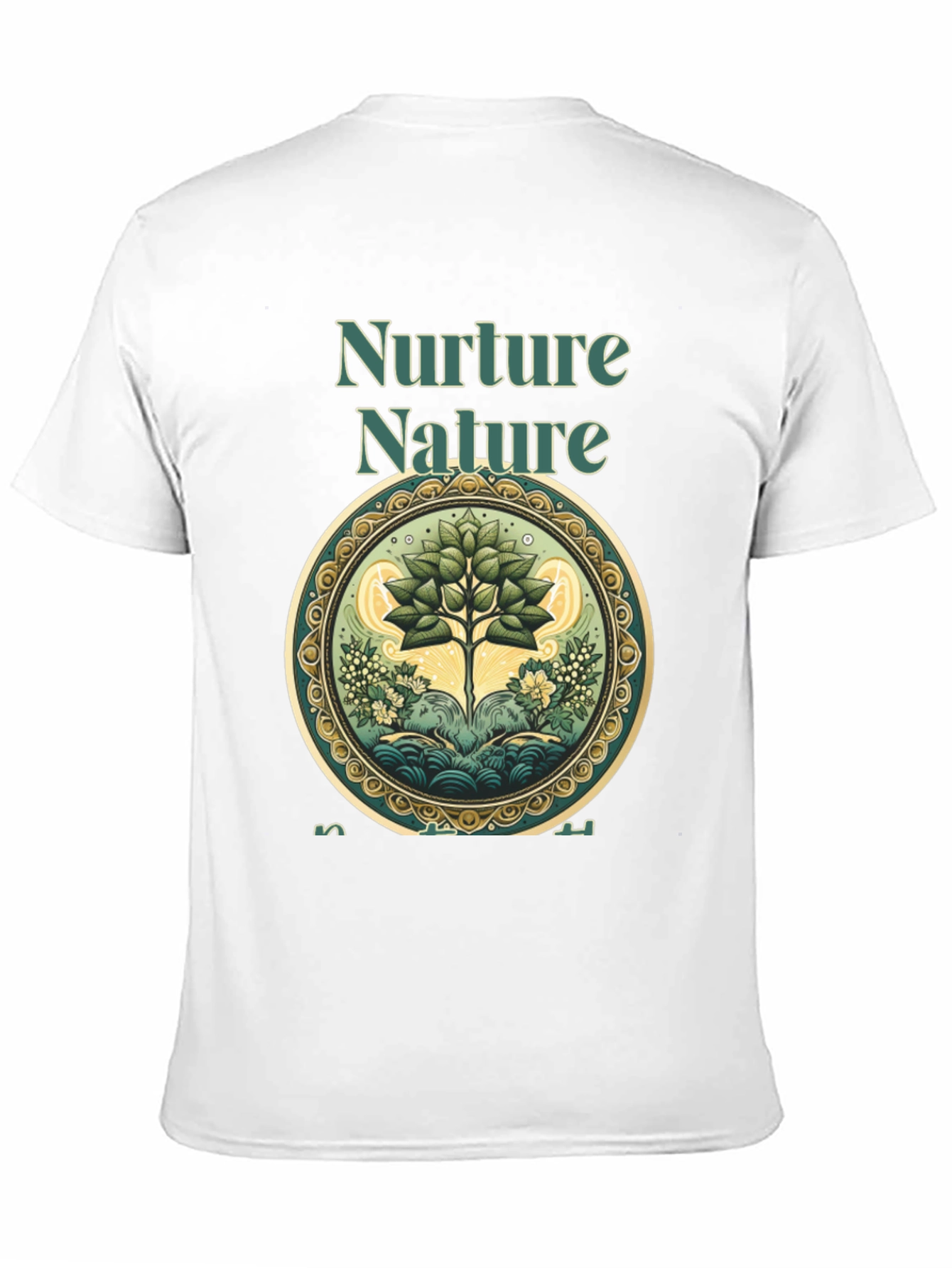 Nurture Nature Graphic Tee - Eco-Friendly Design