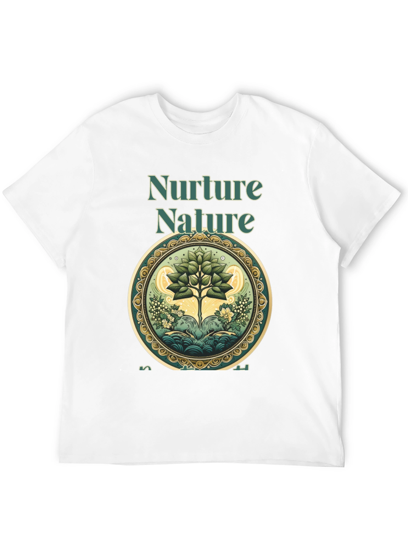 Nurture Nature Graphic Tee - Eco-Friendly Design