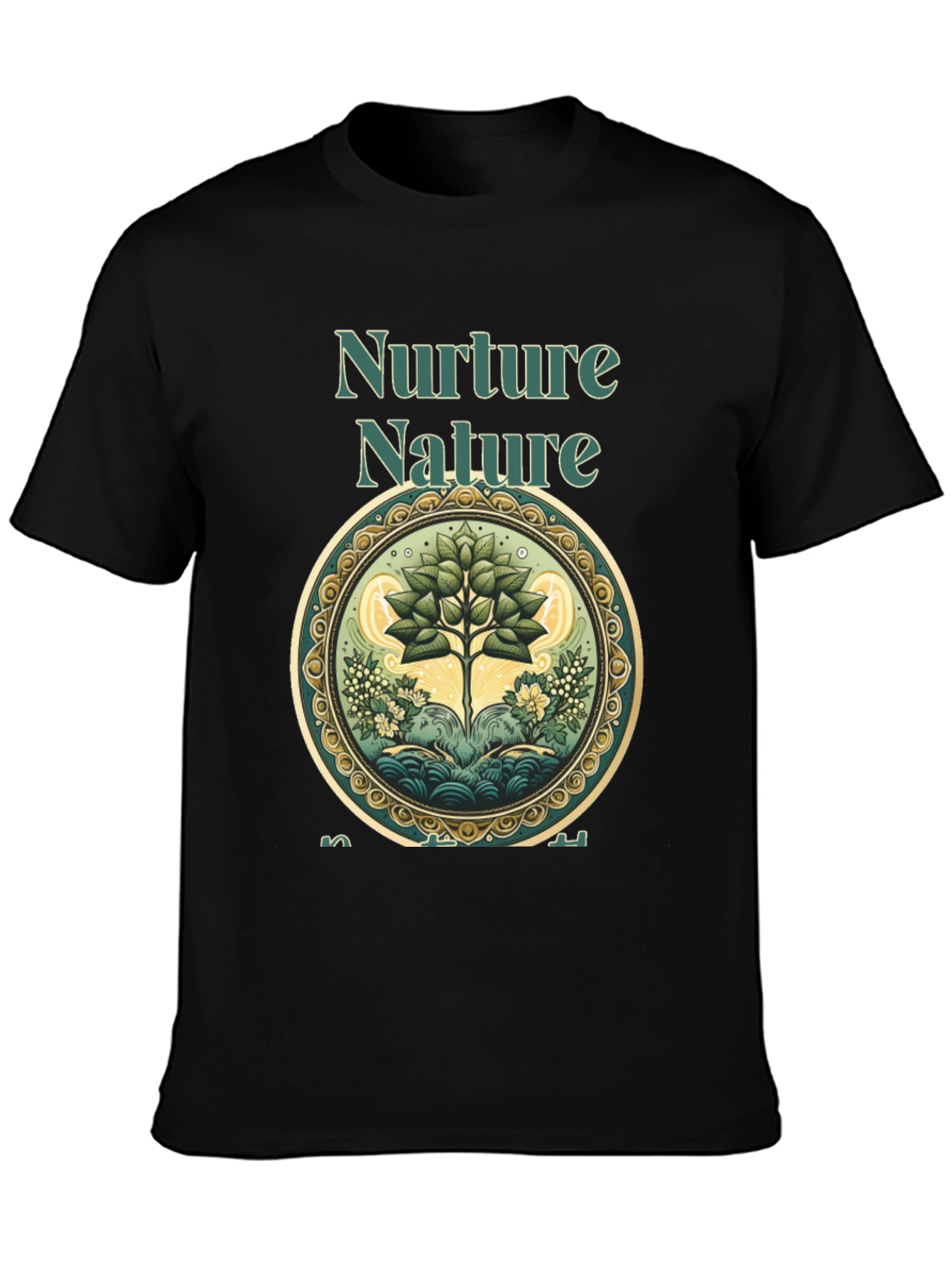 Nurture Nature Graphic Tee - Eco-Friendly Design